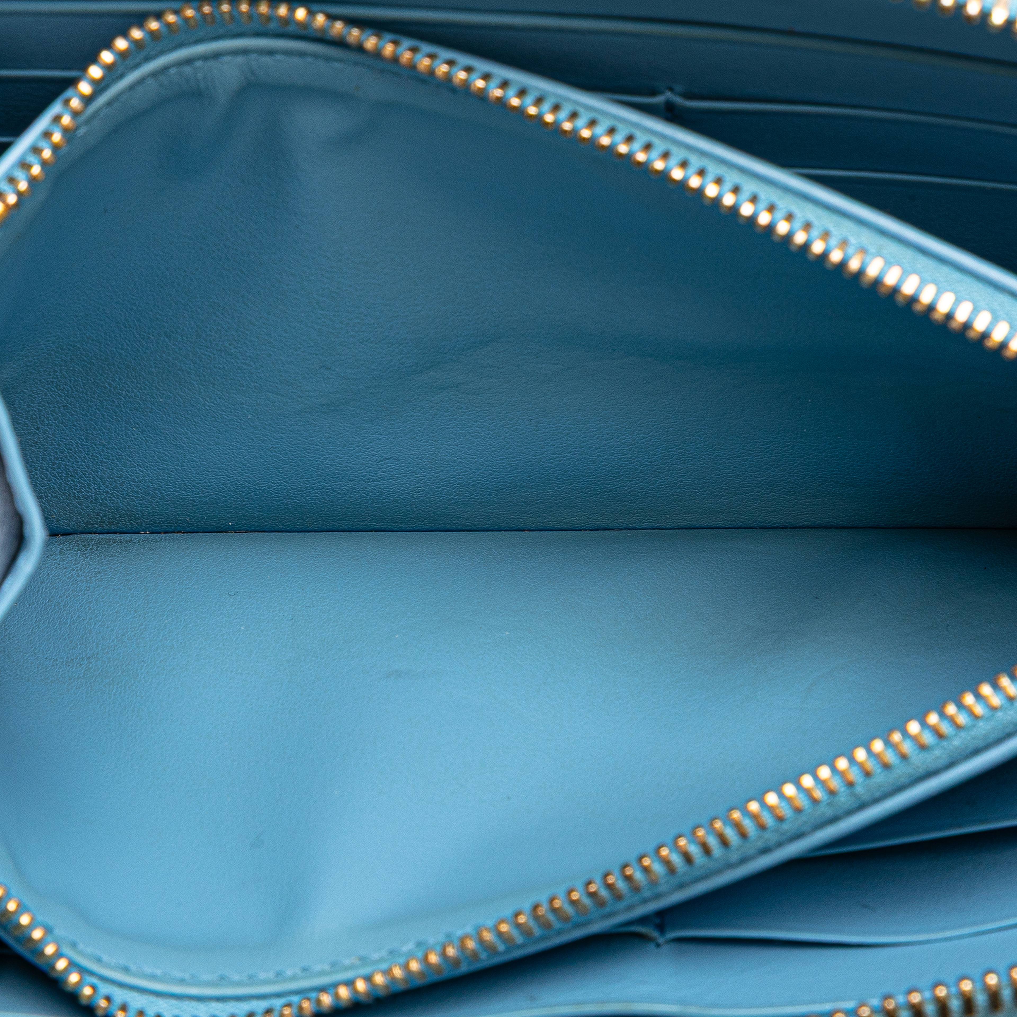 Bottega Veneta Nappa Intrecciato Zip Around Long Wallet