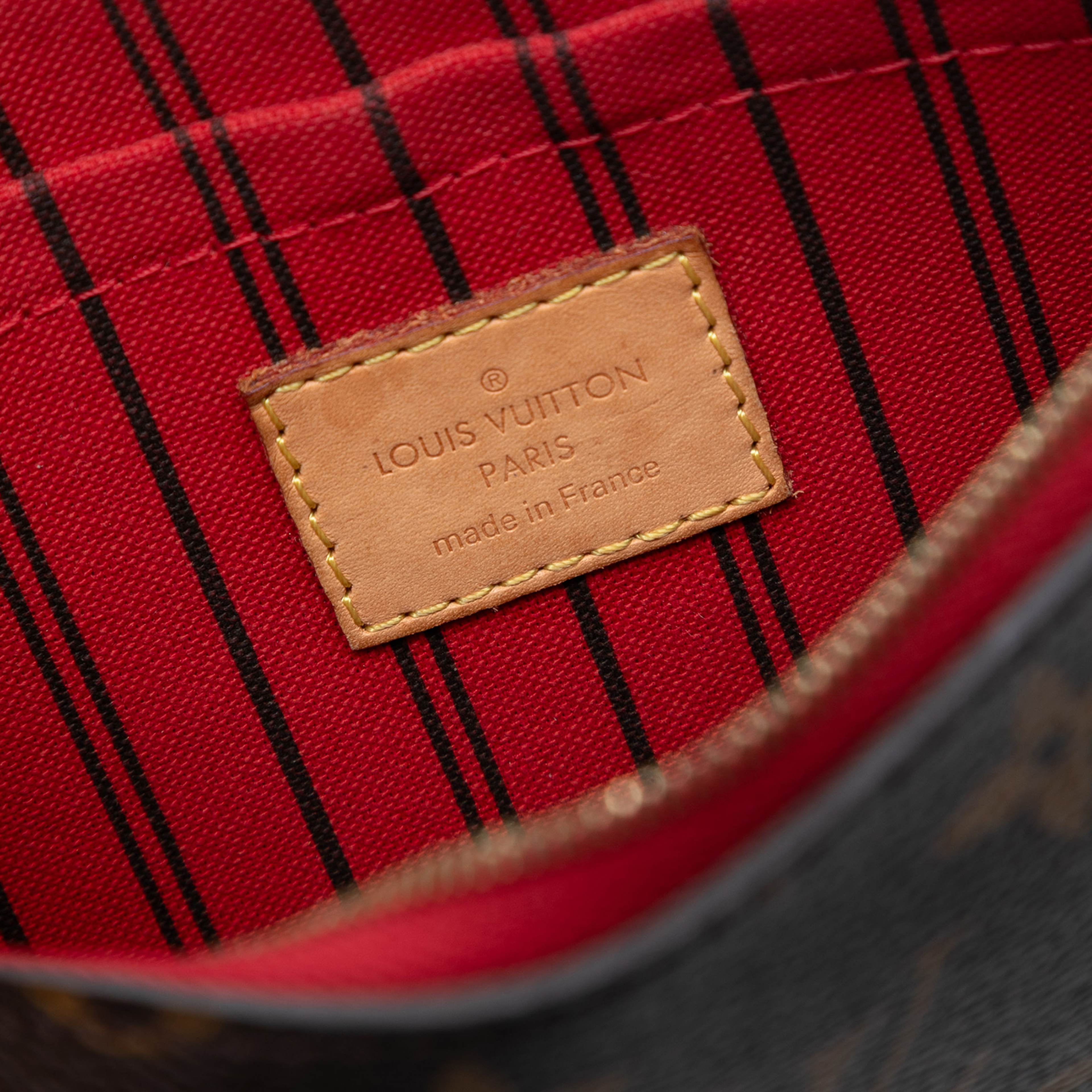 Louis Vuitton Monogram Neverfull Pouch Mm, från Luxclusif, i färgen brown. Klicka för att öppna bilden i stort format