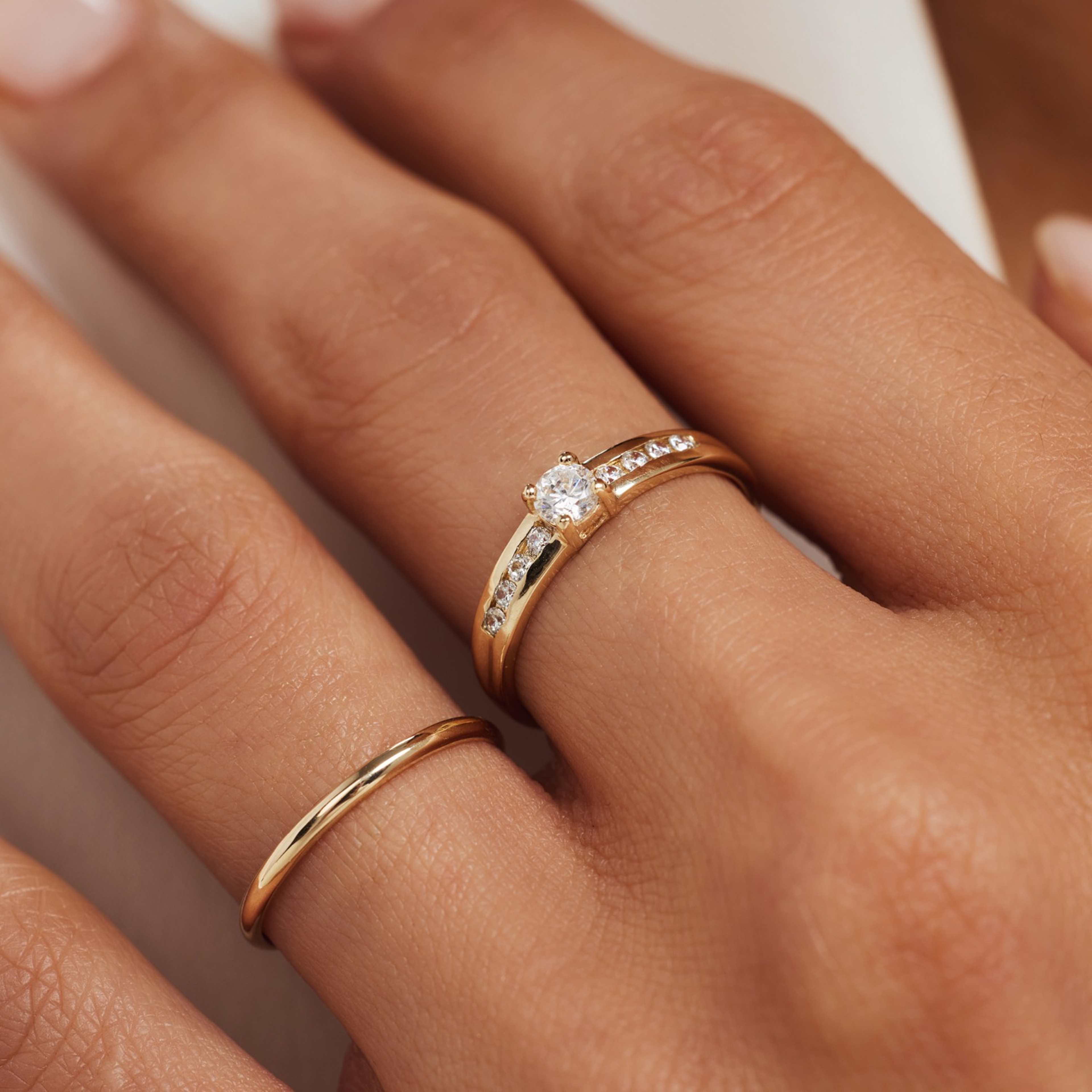 Rivoli 14 Karat Guld Ring