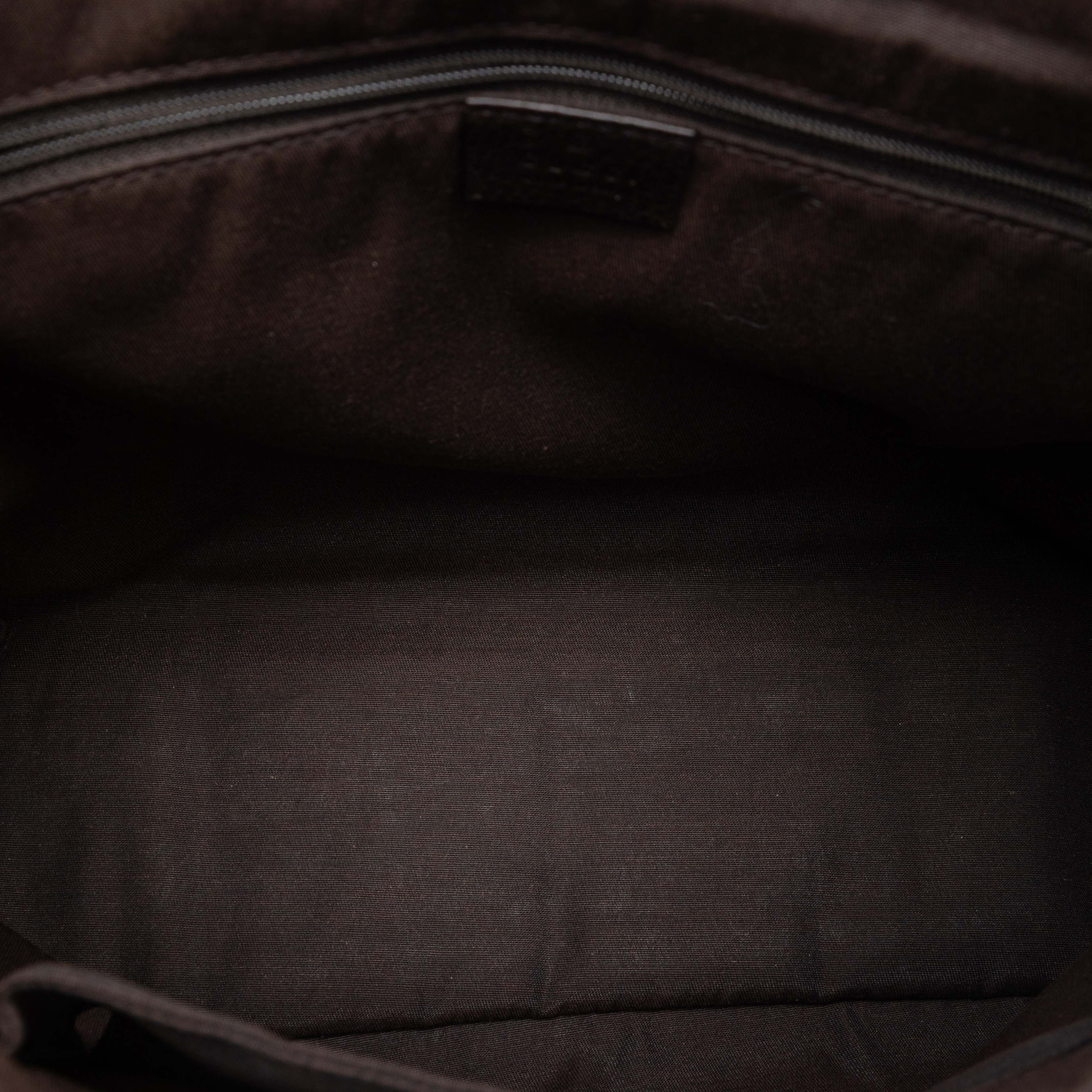 Gucci Gg Denim Messenger Bag, från Luxclusif, i färgen brun. Klicka för att öppna bilden i stort format