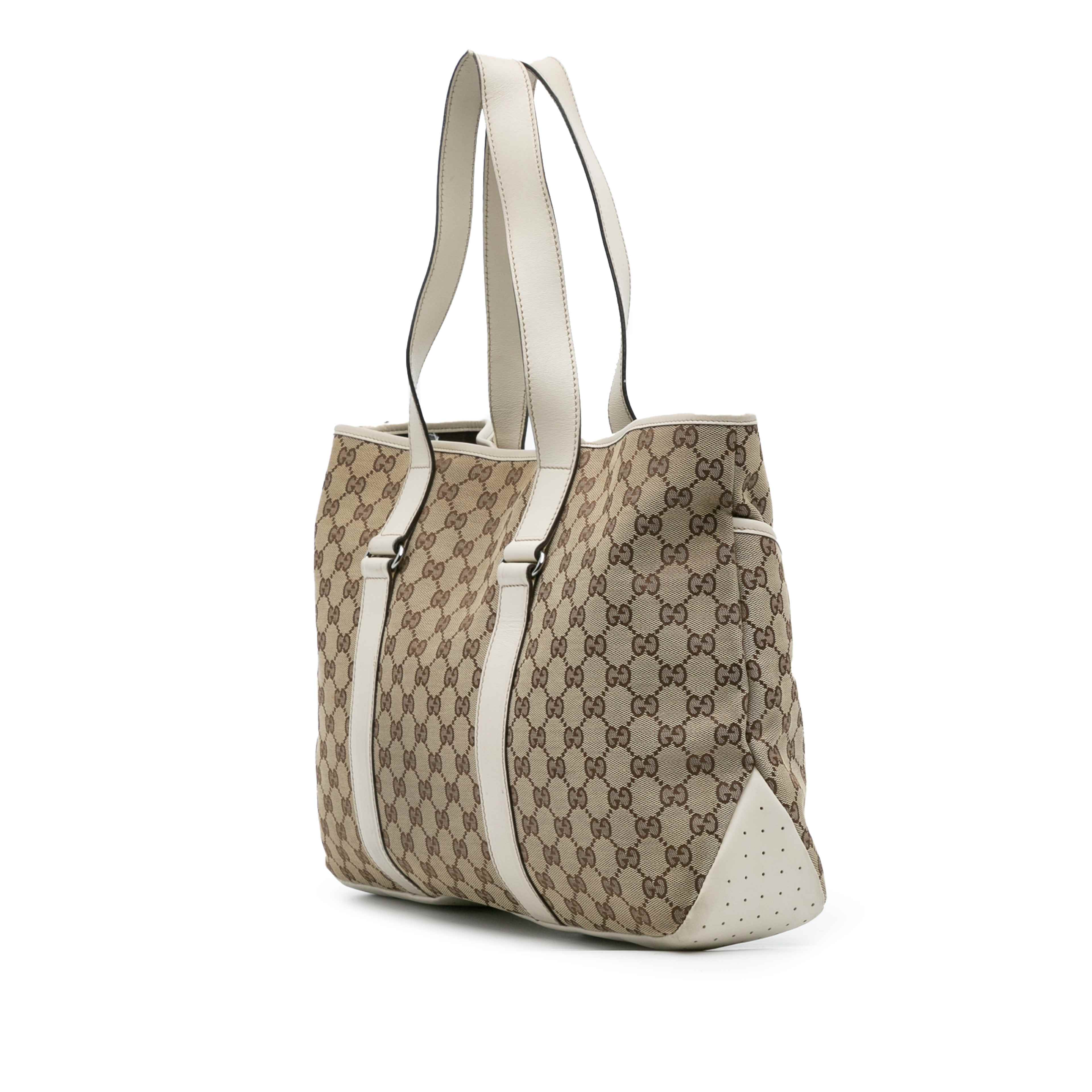 Gucci Gg Canvas Tote, från Luxclusif, i färgen light brown. Klicka för att öppna bilden i stort format