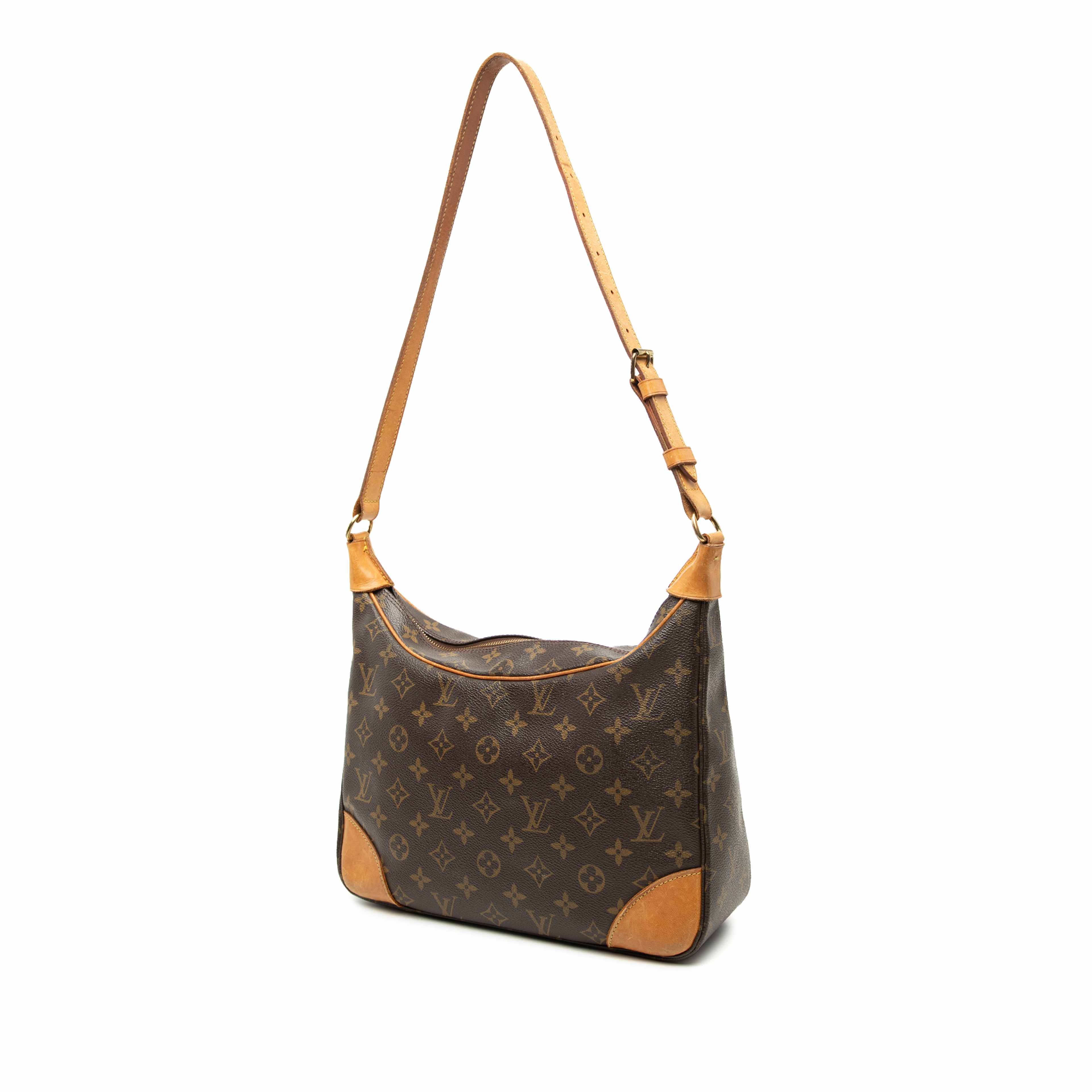 Louis Vuitton Monogram Boulogne 30, från Luxclusif, i färgen brun. Klicka för att öppna bilden i stort format