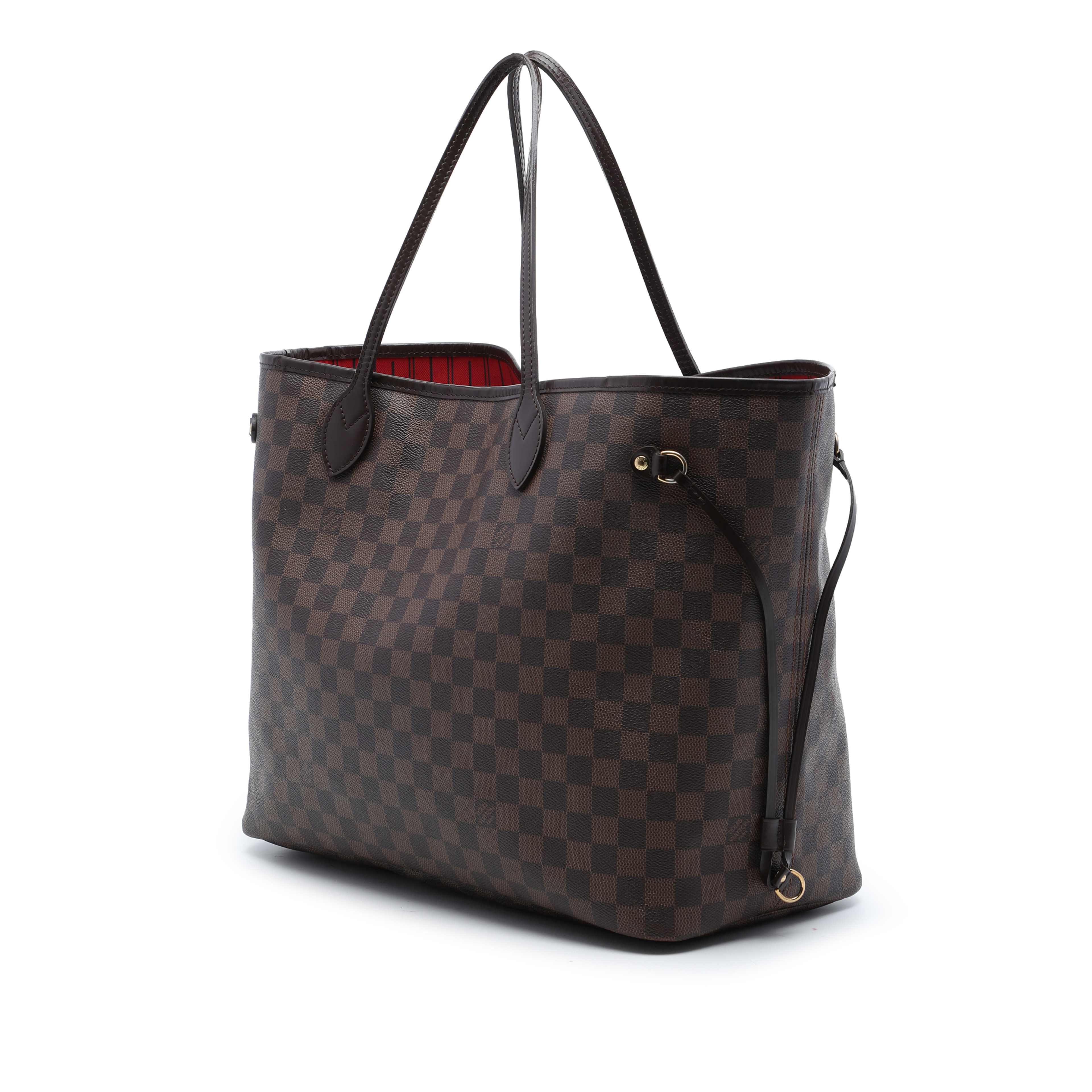 Louis Vuitton Damier Ebene Neverfull Gm, från Luxclusif, i färgen brun. Klicka för att öppna bilden i stort format