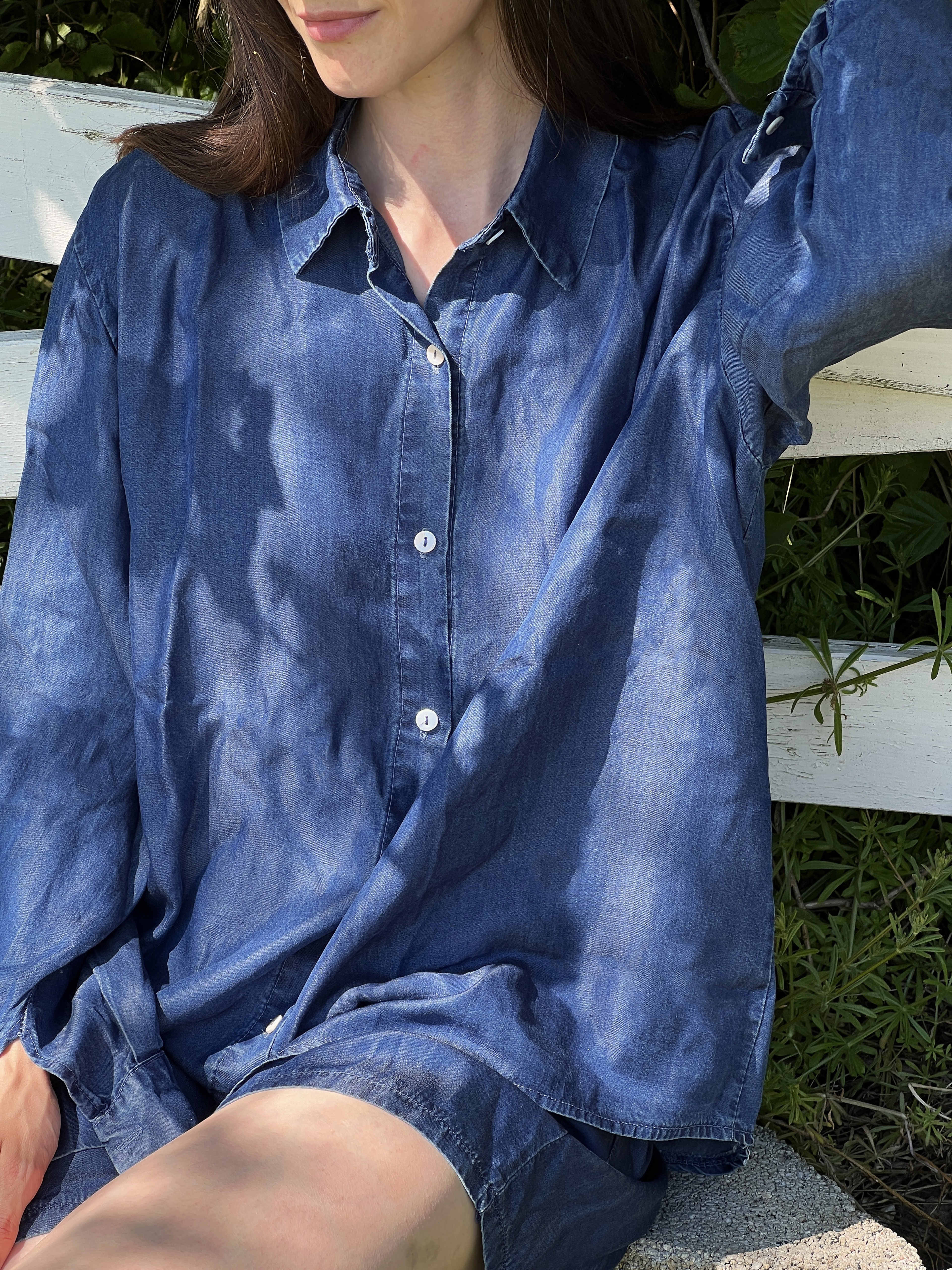 Hanna, Shorts - Denim Blue