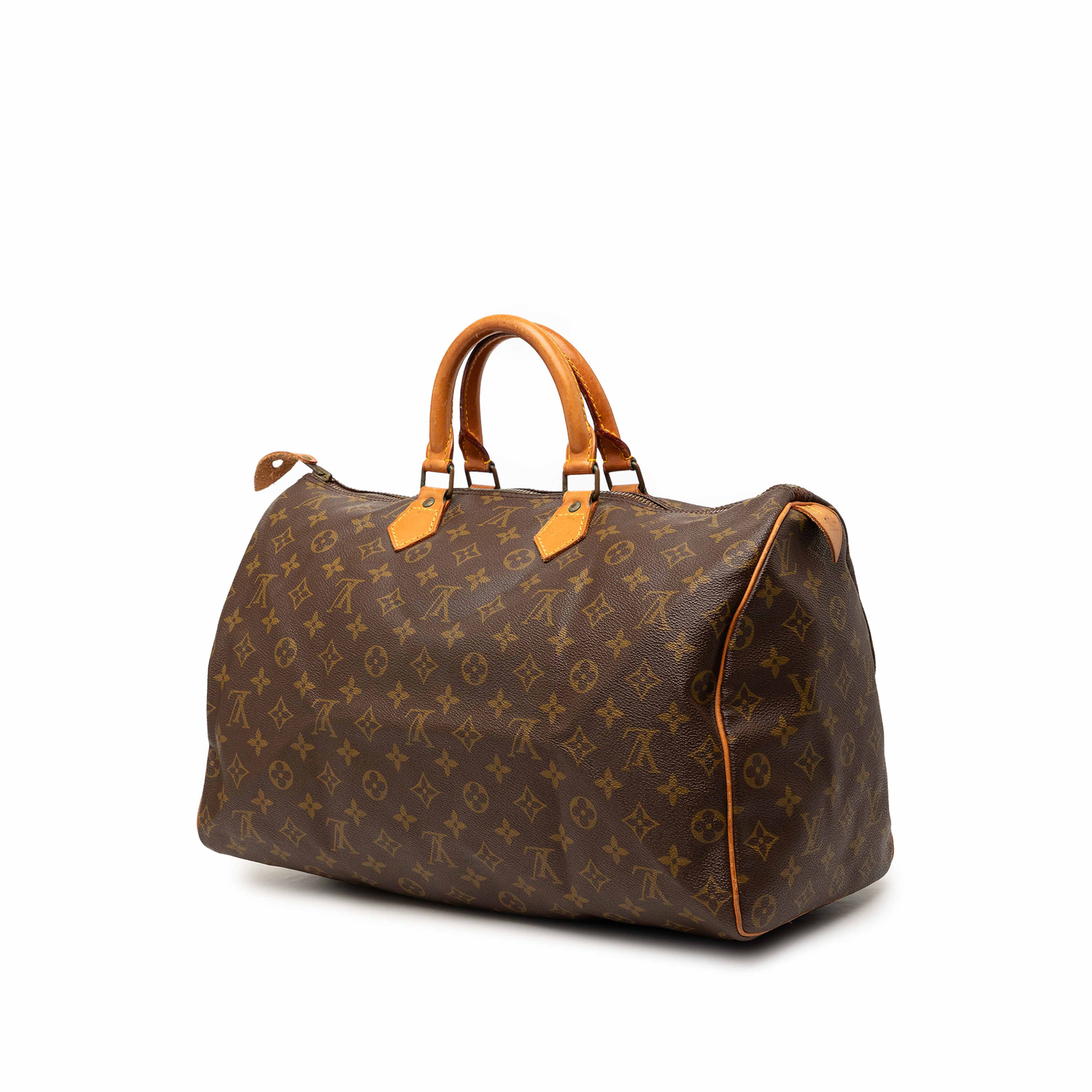 Louis Vuitton Monogram Speedy 40, från Luxclusif, i färgen brown. Klicka för att öppna bilden i stort format