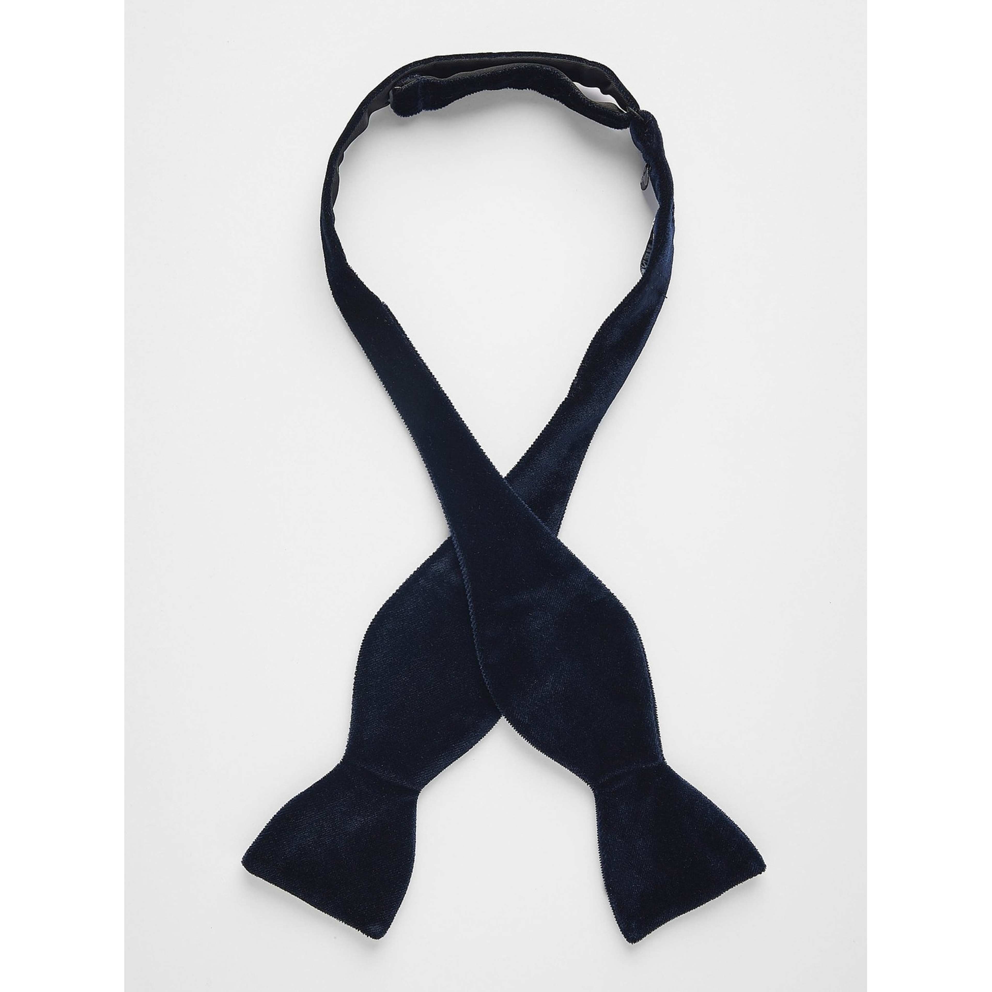 Self Tied Velvet Bow Tie