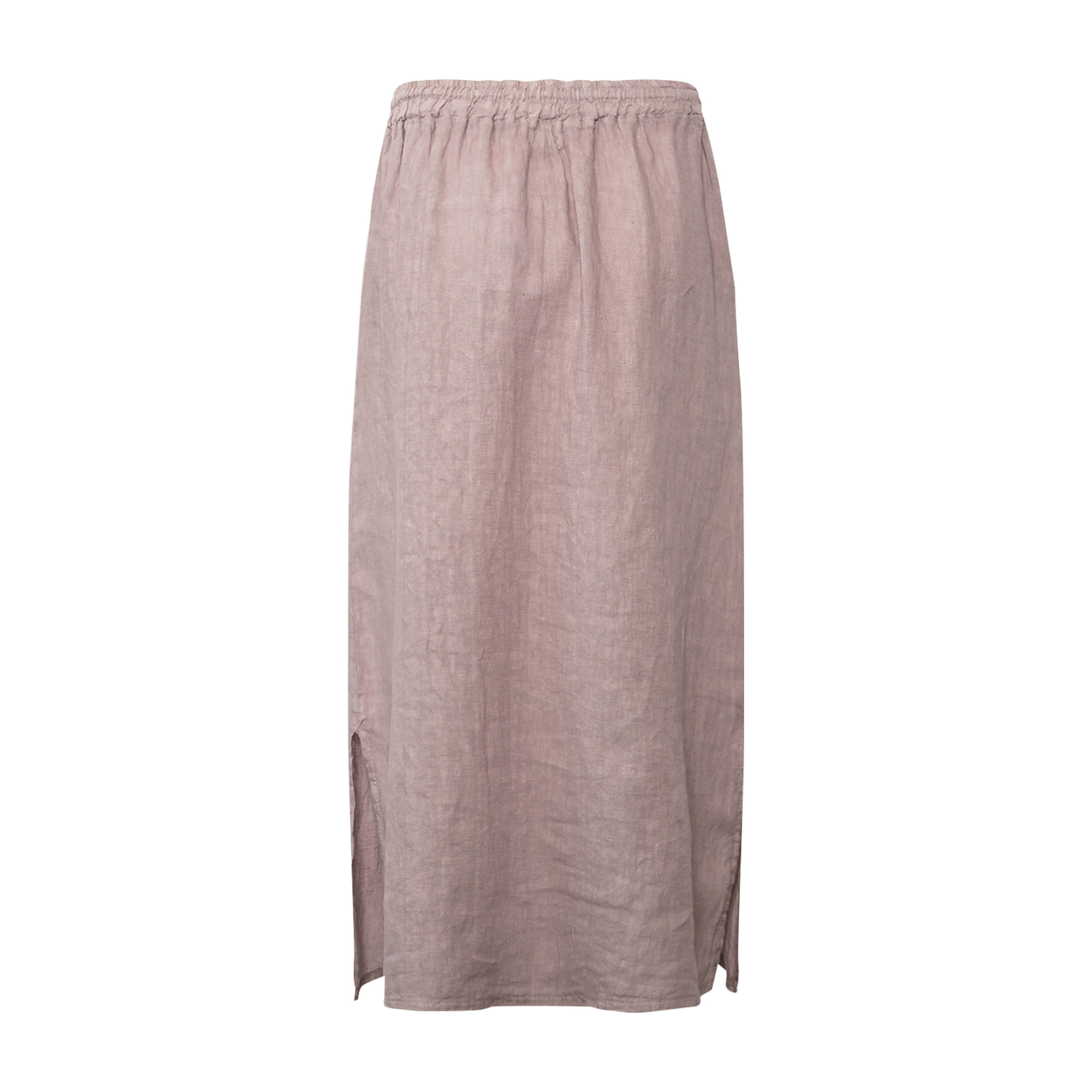 Hildur, Long Skirt, Linen - Dust Lavender