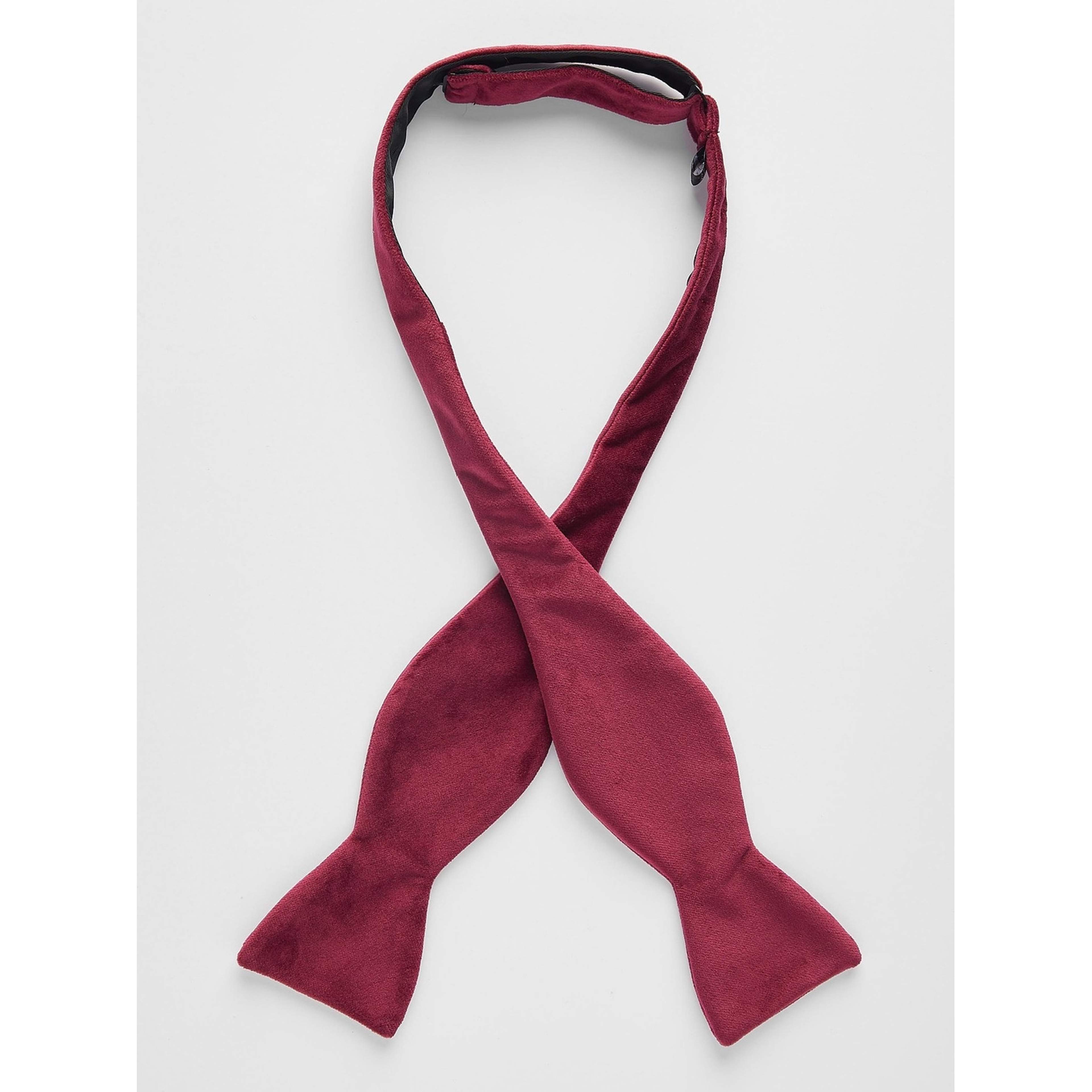 Self Tied Velvet Bow Tie