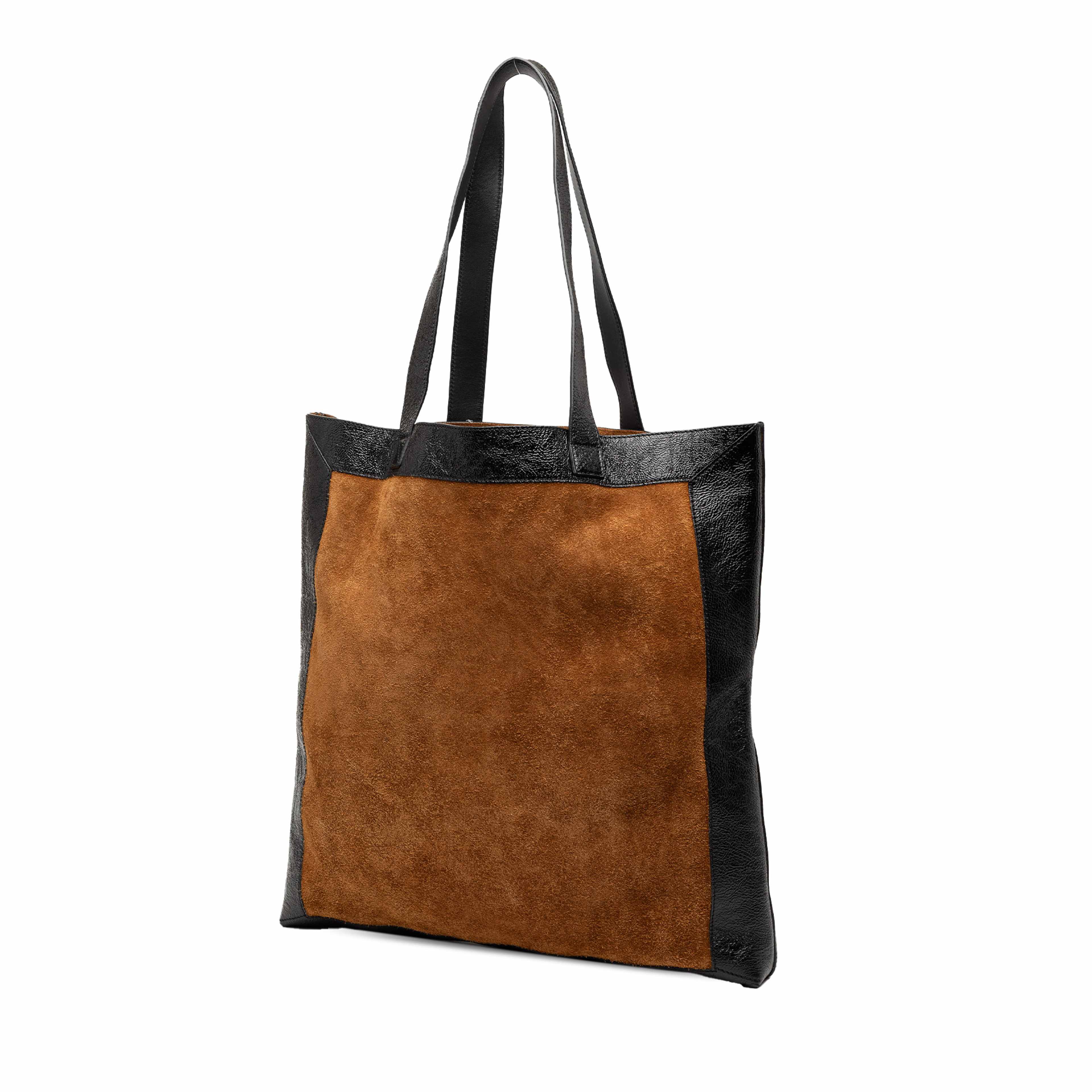 Gucci Large Suede Ophidia Tote, från Luxclusif, i färgen brown. Klicka för att öppna bilden i stort format