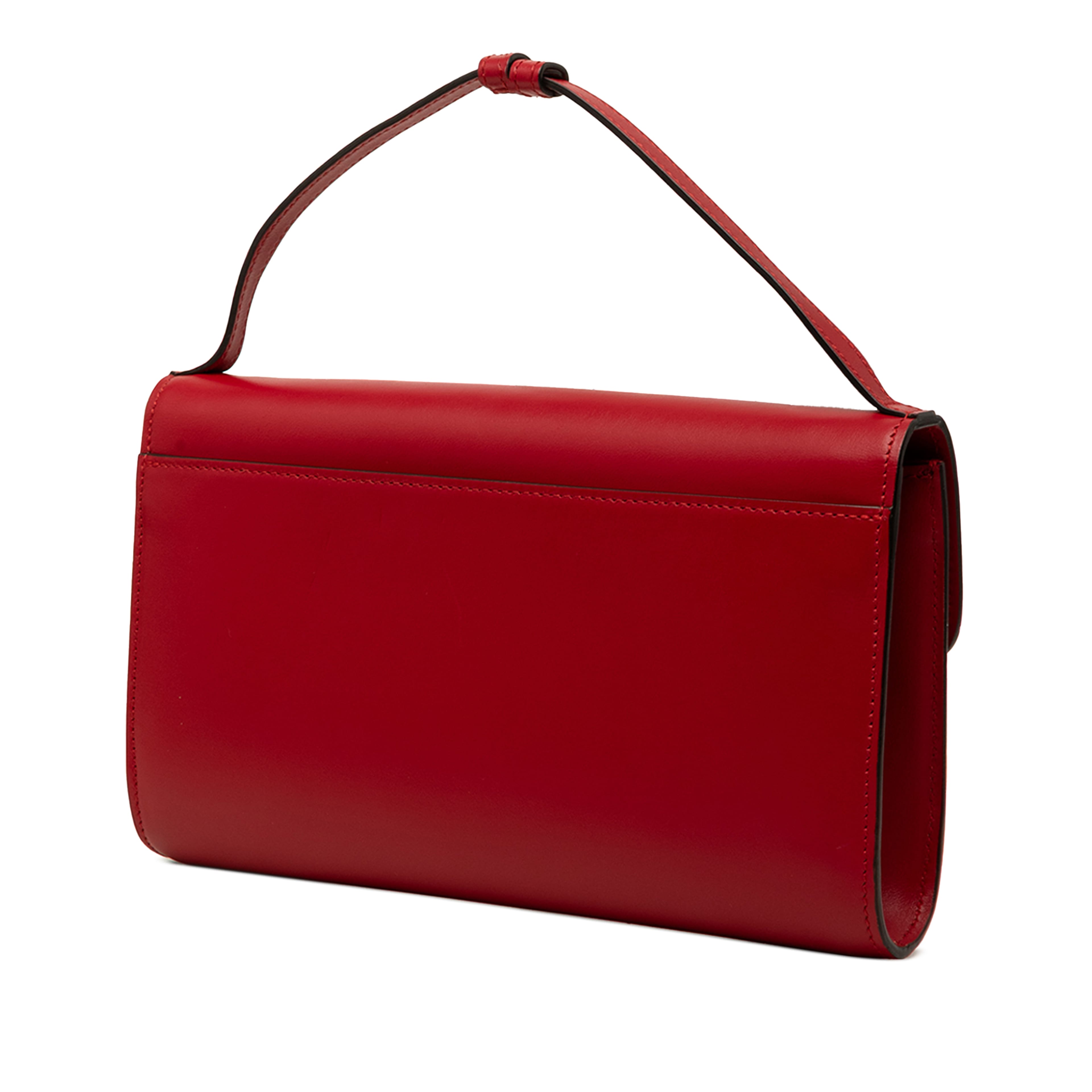 Gucci Small Leather Zumi Satchel, från Luxclusif, i färgen röd. Klicka för att öppna bilden i stort format