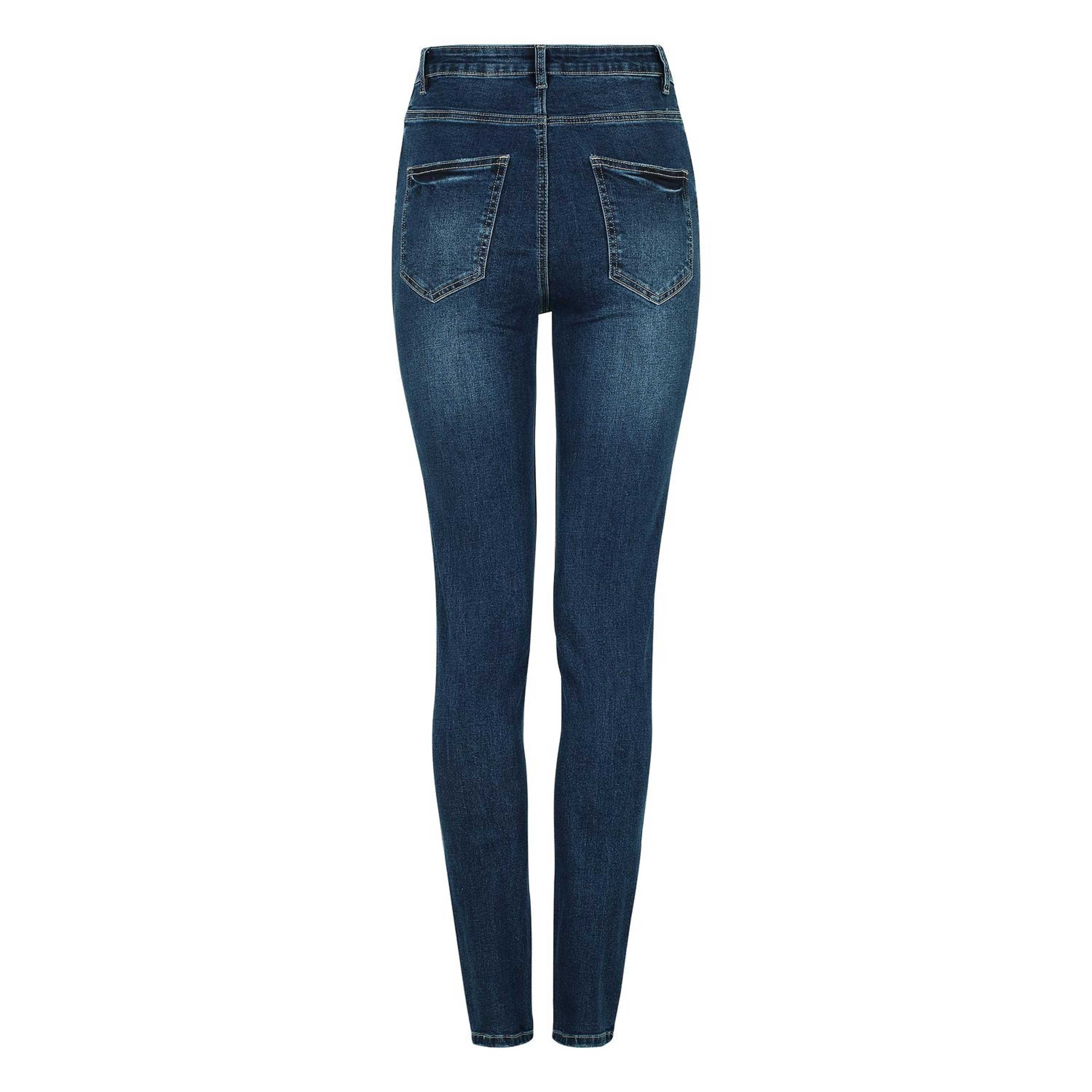 Srhighwaist Slim Jeans Blue, från Soft Rebels, i färgen dark blue wash. Klicka för att öppna bilden i stort format