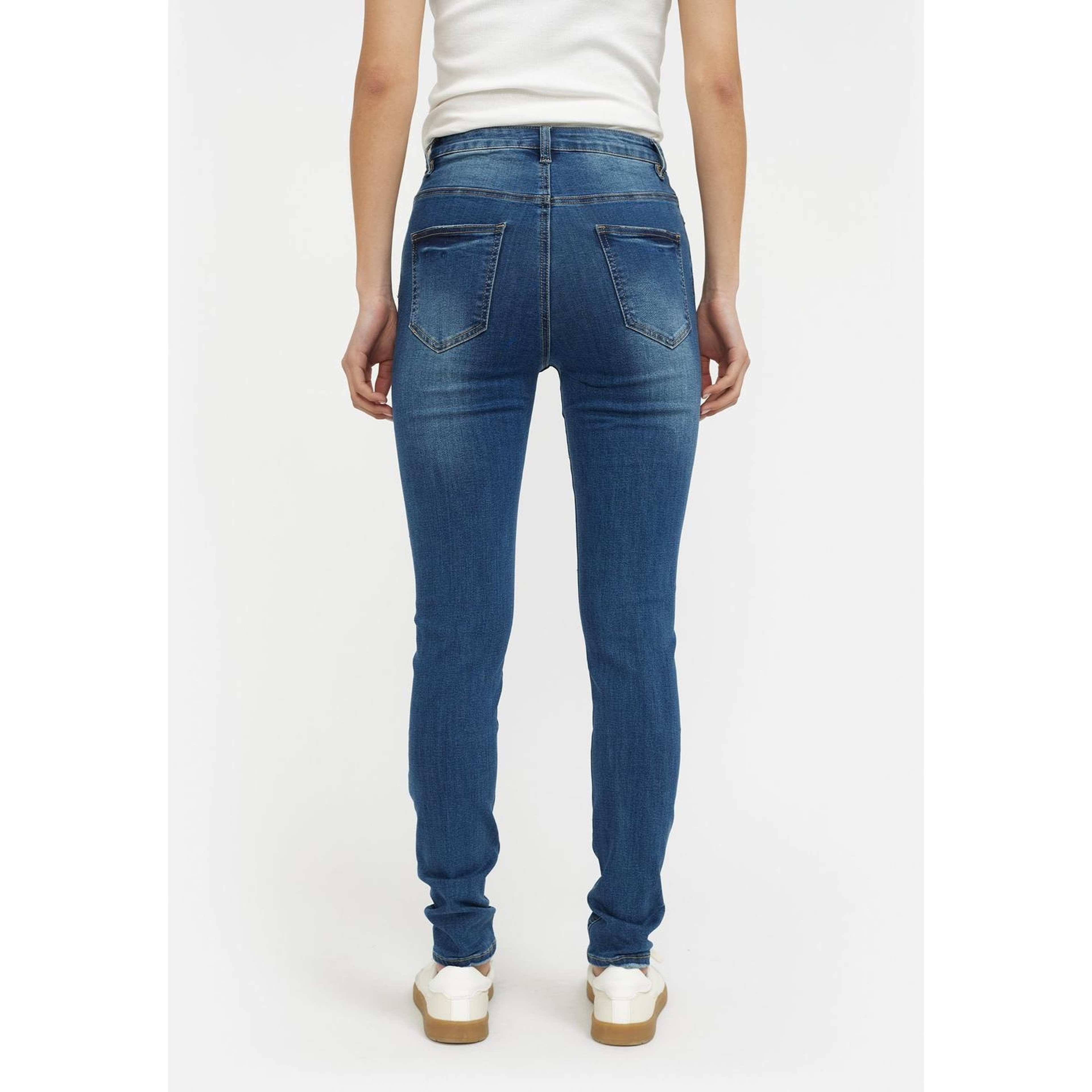 Srhighwaist Slim Jeans Blue, från Soft Rebels, i färgen dark blue wash. Klicka för att öppna bilden i stort format