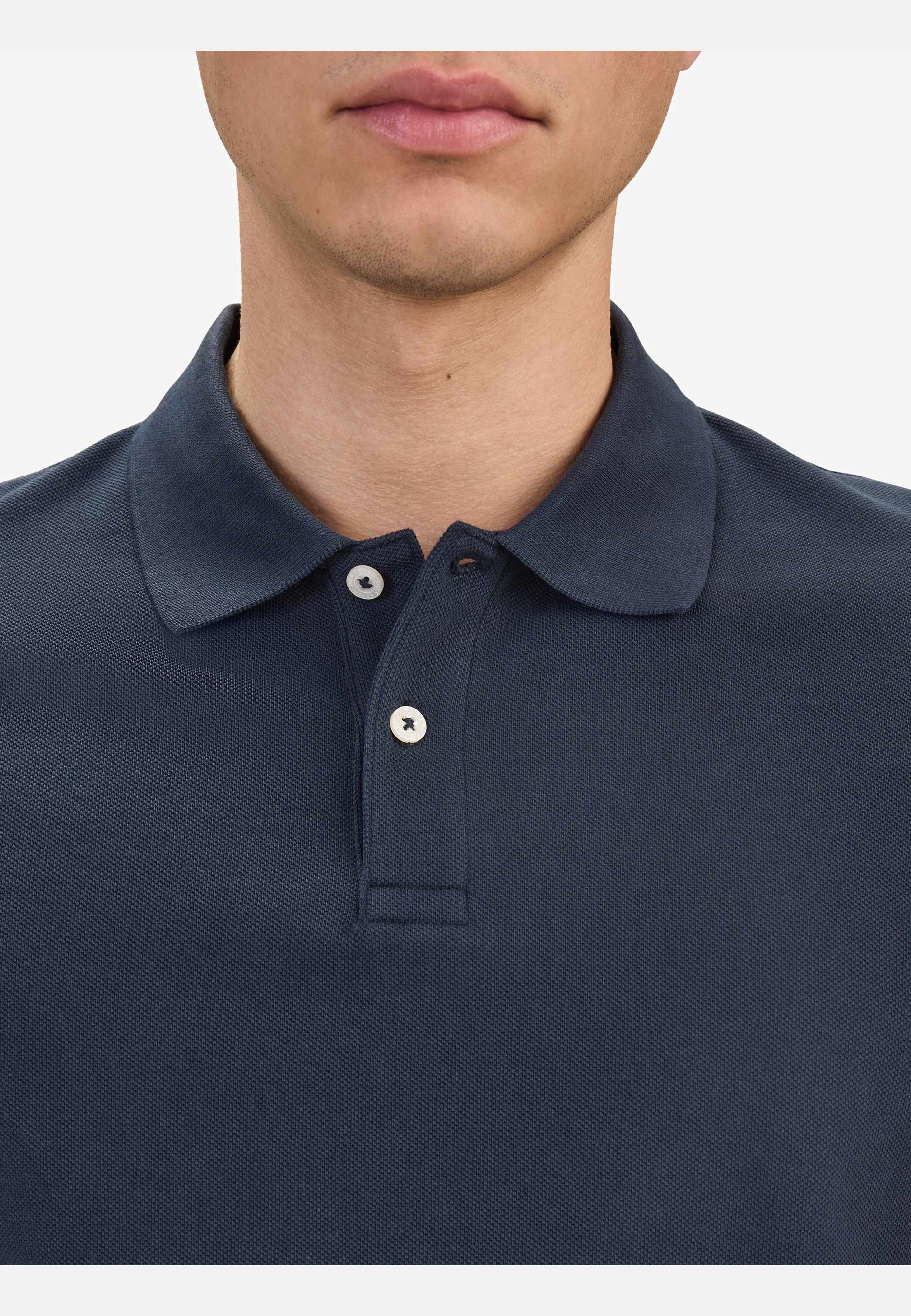 Cotton S/s Jersey Polo Piké (ola), från John Henric, i färgen navy blue. Klicka för att öppna bilden i stort format