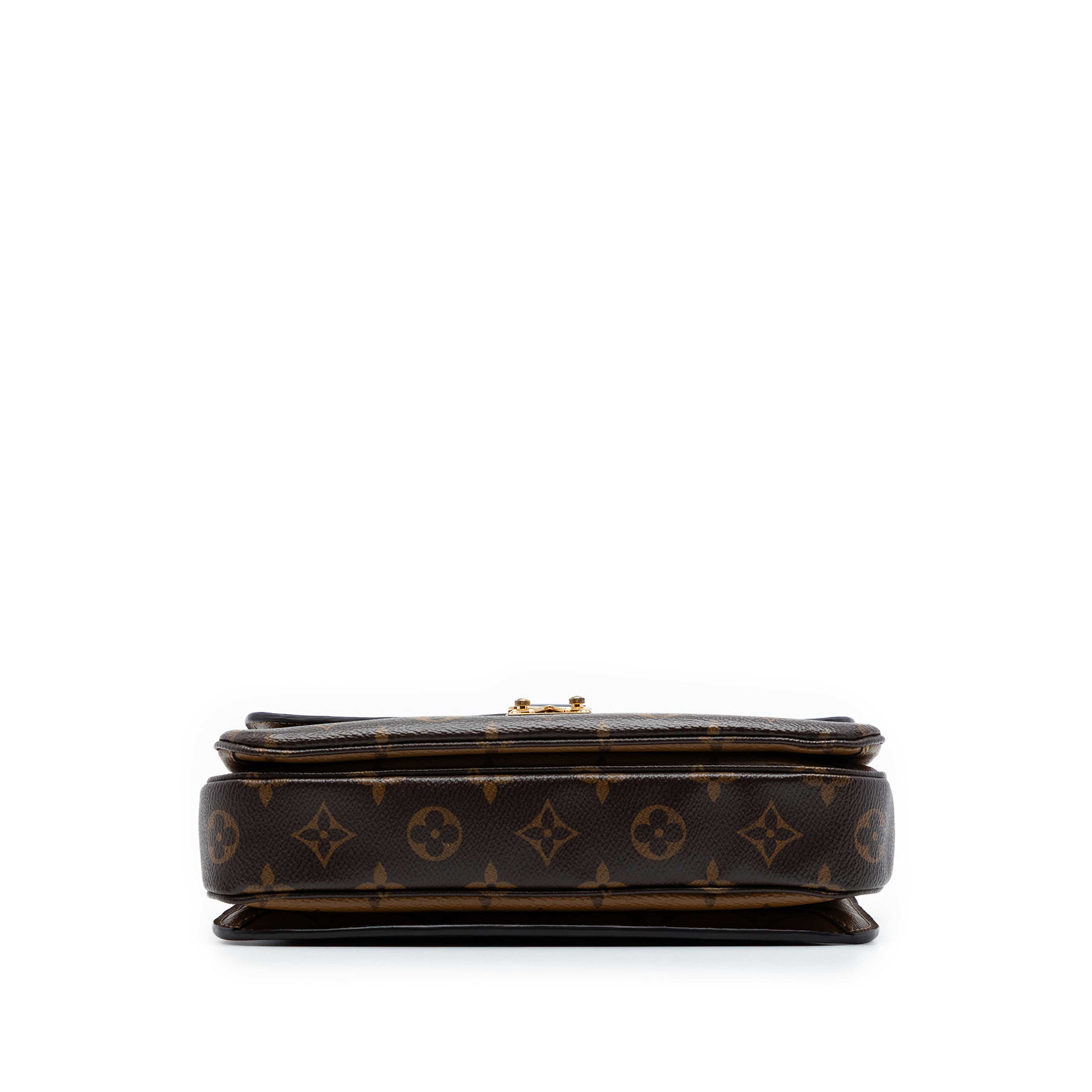 Louis Vuitton Monogram Reverse Pochette Metis, från Luxclusif, i färgen brown. Klicka för att öppna bilden i stort format