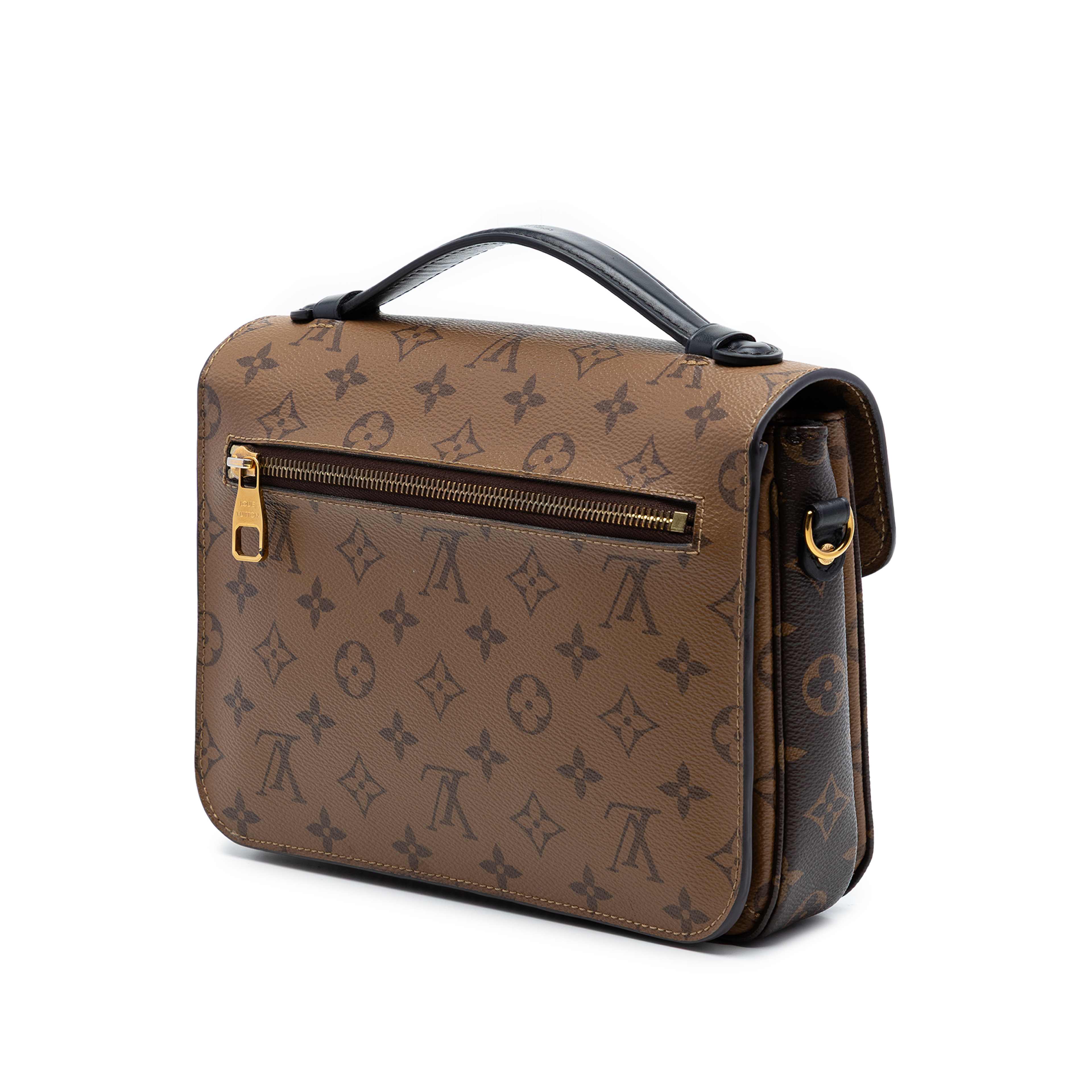 Louis Vuitton Monogram Reverse Pochette Metis, från Luxclusif, i färgen brown. Klicka för att öppna bilden i stort format