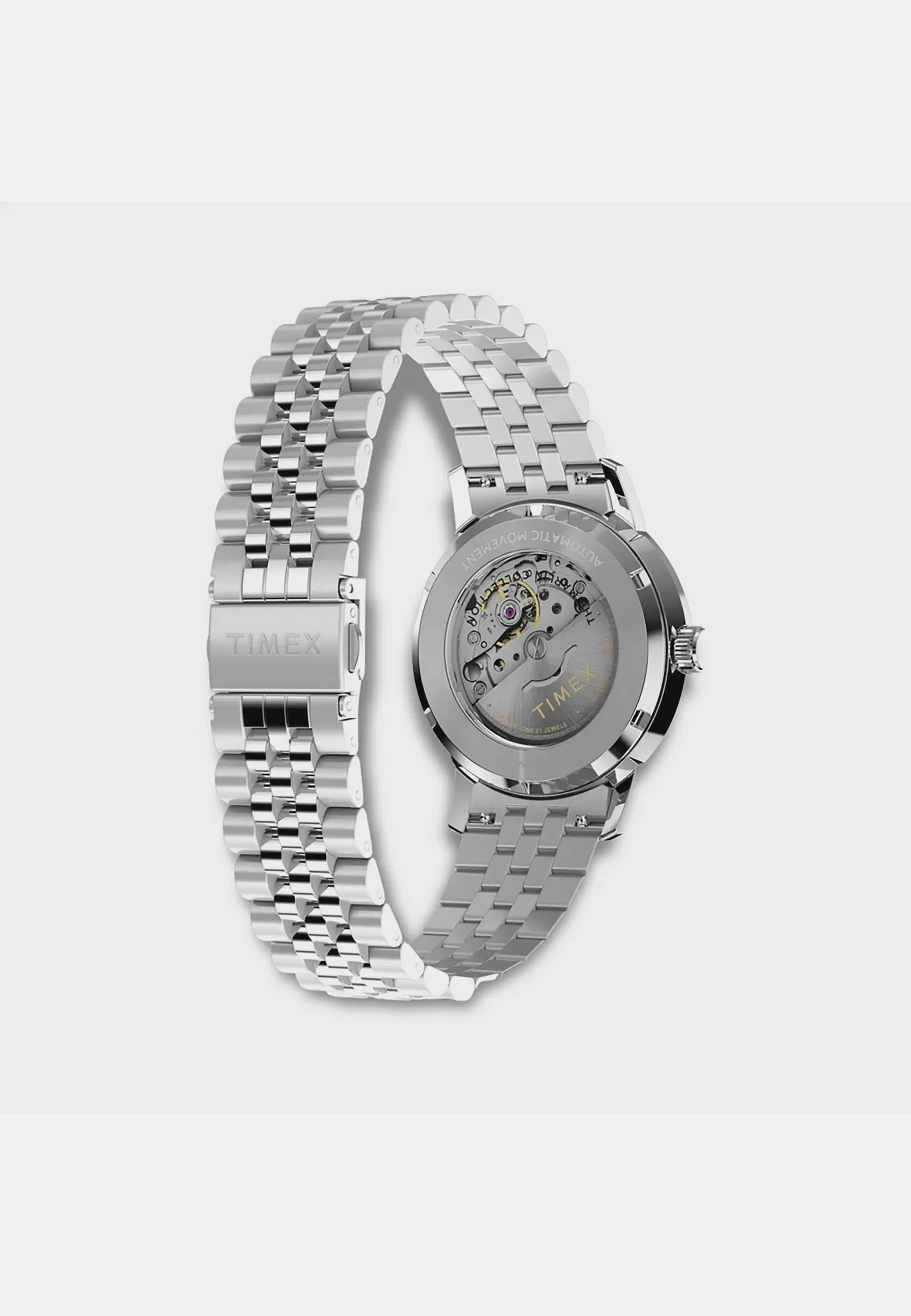 Timex Marlin Automatic Herrklocka Brun/stl, Metallband - Tw2w59200, från Timex, i färgen 1. Klicka för att öppna bilden i stort format