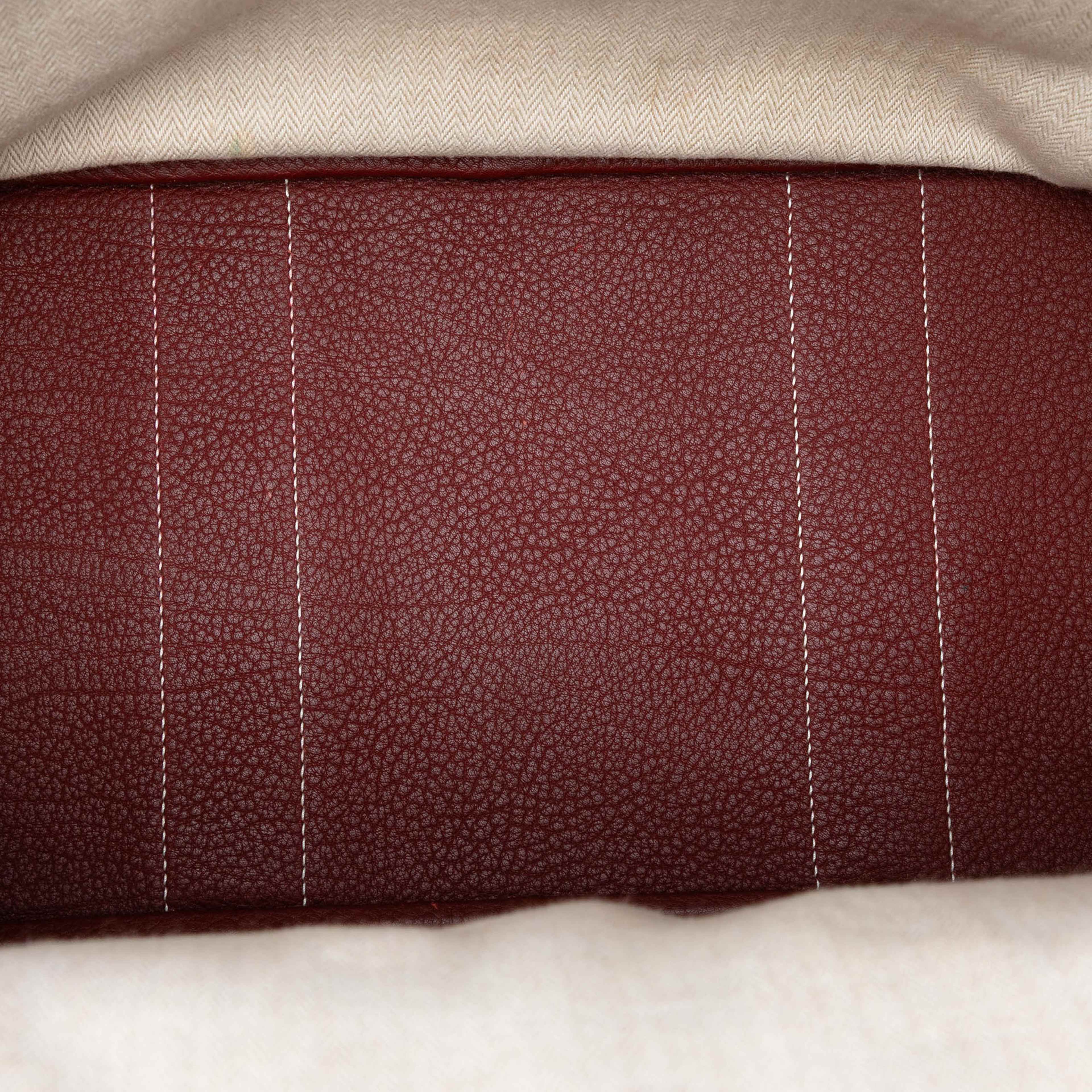 Hermès Negonda Garden Party 36, från Luxclusif, i färgen burgundy. Klicka för att öppna bilden i stort format