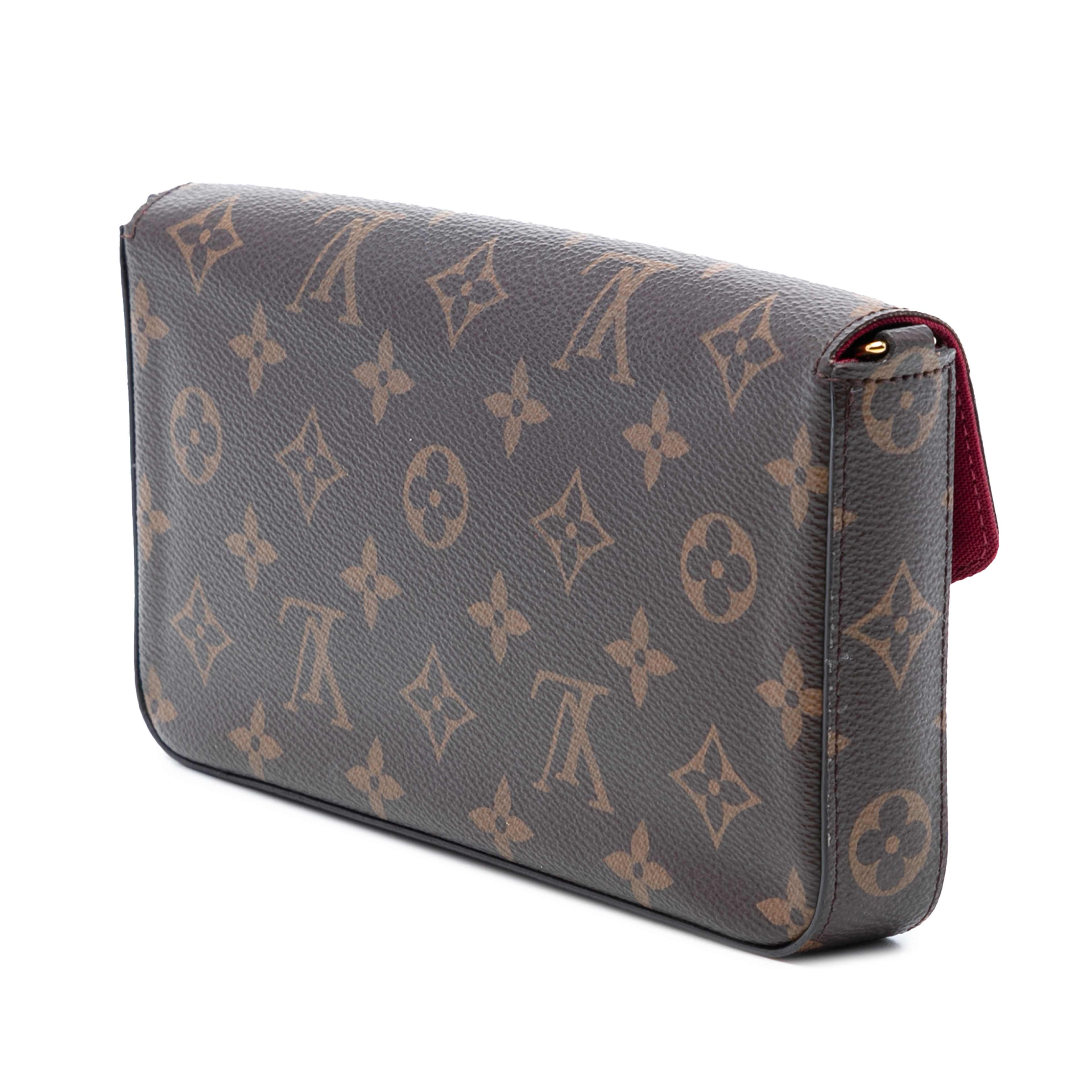 Louis Vuitton Monogram Pochette Felicie, från Luxclusif, i färgen brown. Klicka för att öppna bilden i stort format