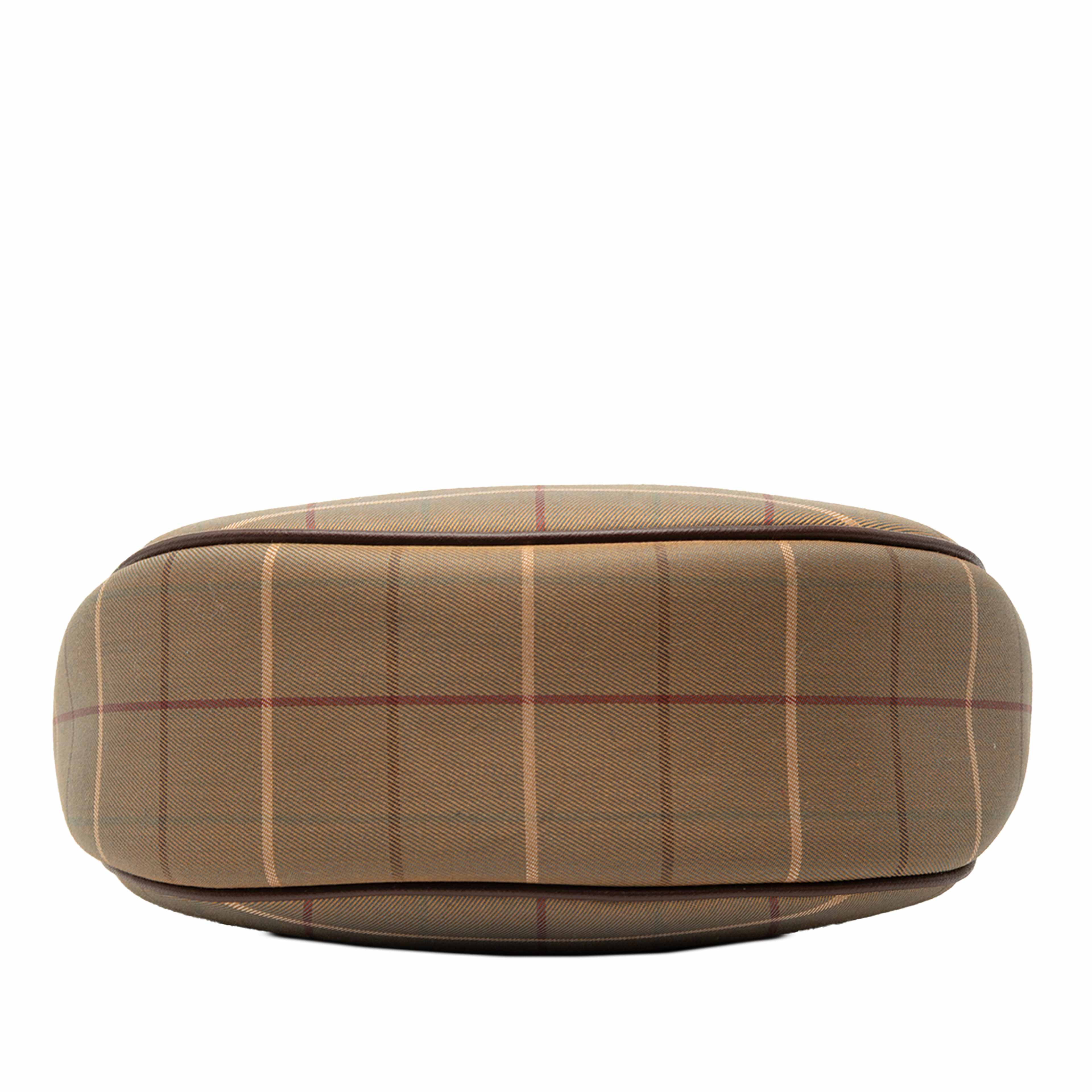 Burberry Vintage Check Canvas Crossbody, från Luxclusif, i färgen light brown. Klicka för att öppna bilden i stort format