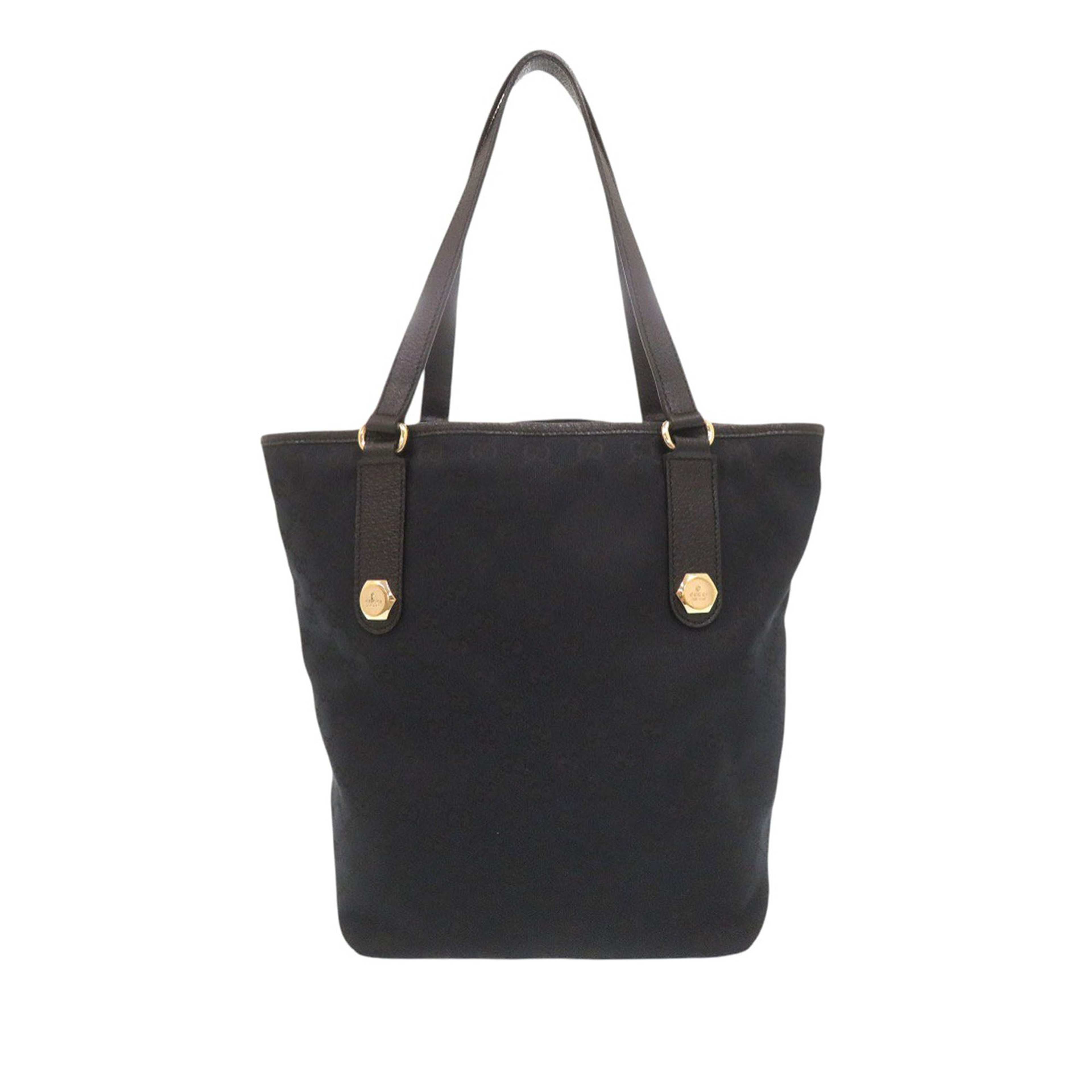 Gucci Gg Canvas Charmy Tote, från Luxclusif, i färgen svart. Klicka för att öppna bilden i stort format
