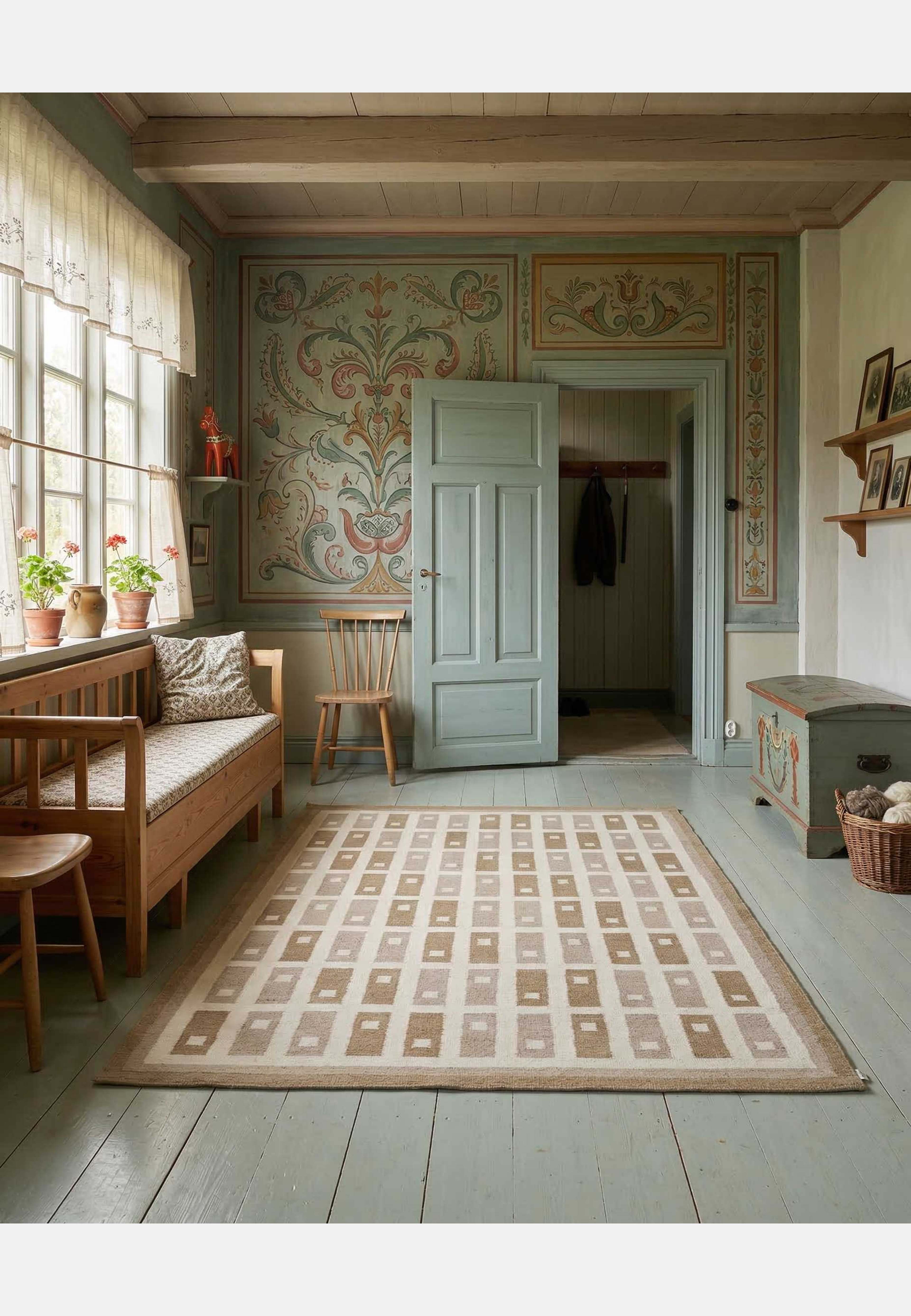 Matta Fyrbo, från Classic Collection, i färgen beige. Klicka för att öppna bilden i stort format