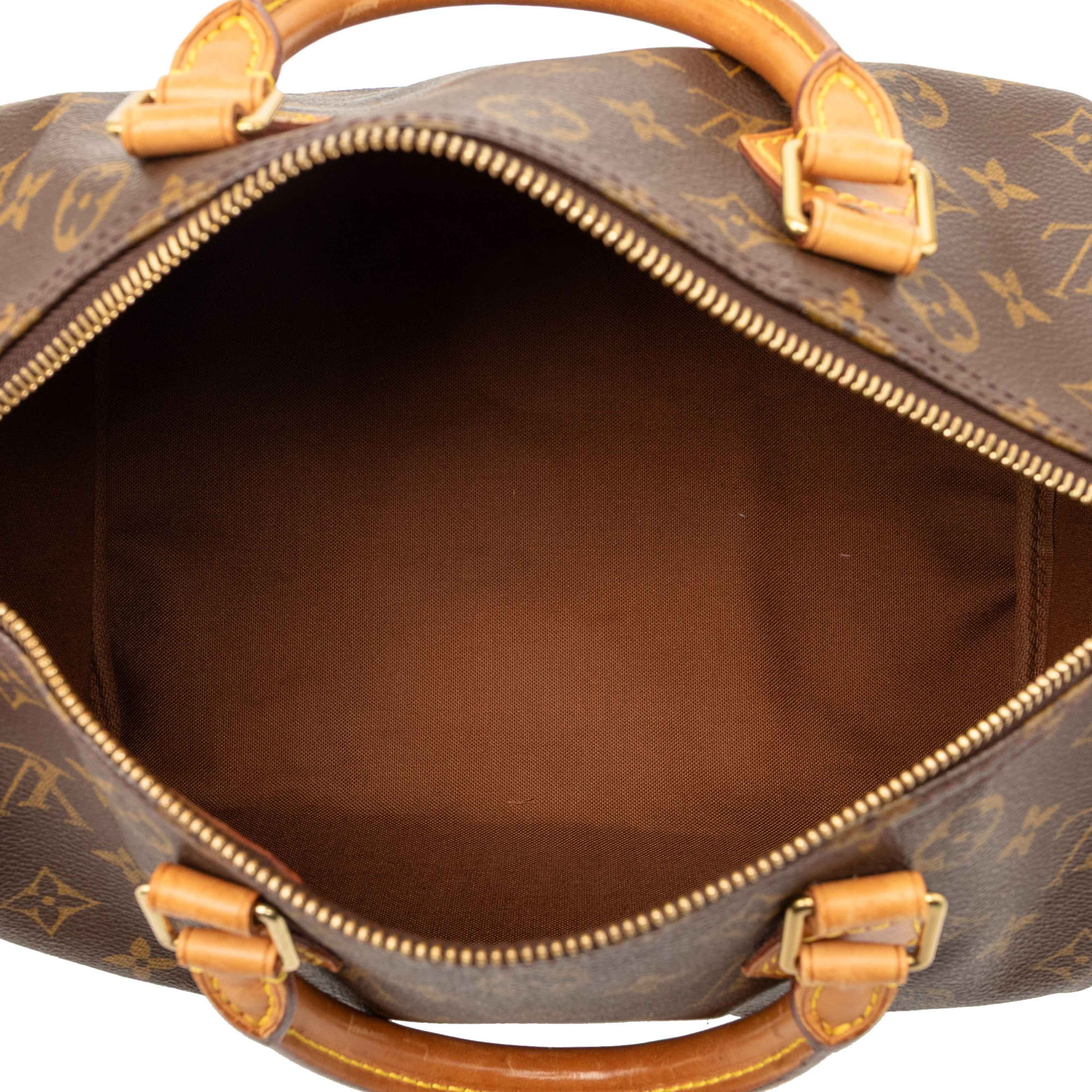 Louis Vuitton Monogram Speedy 30, från Luxclusif, i färgen brown. Klicka för att öppna bilden i stort format