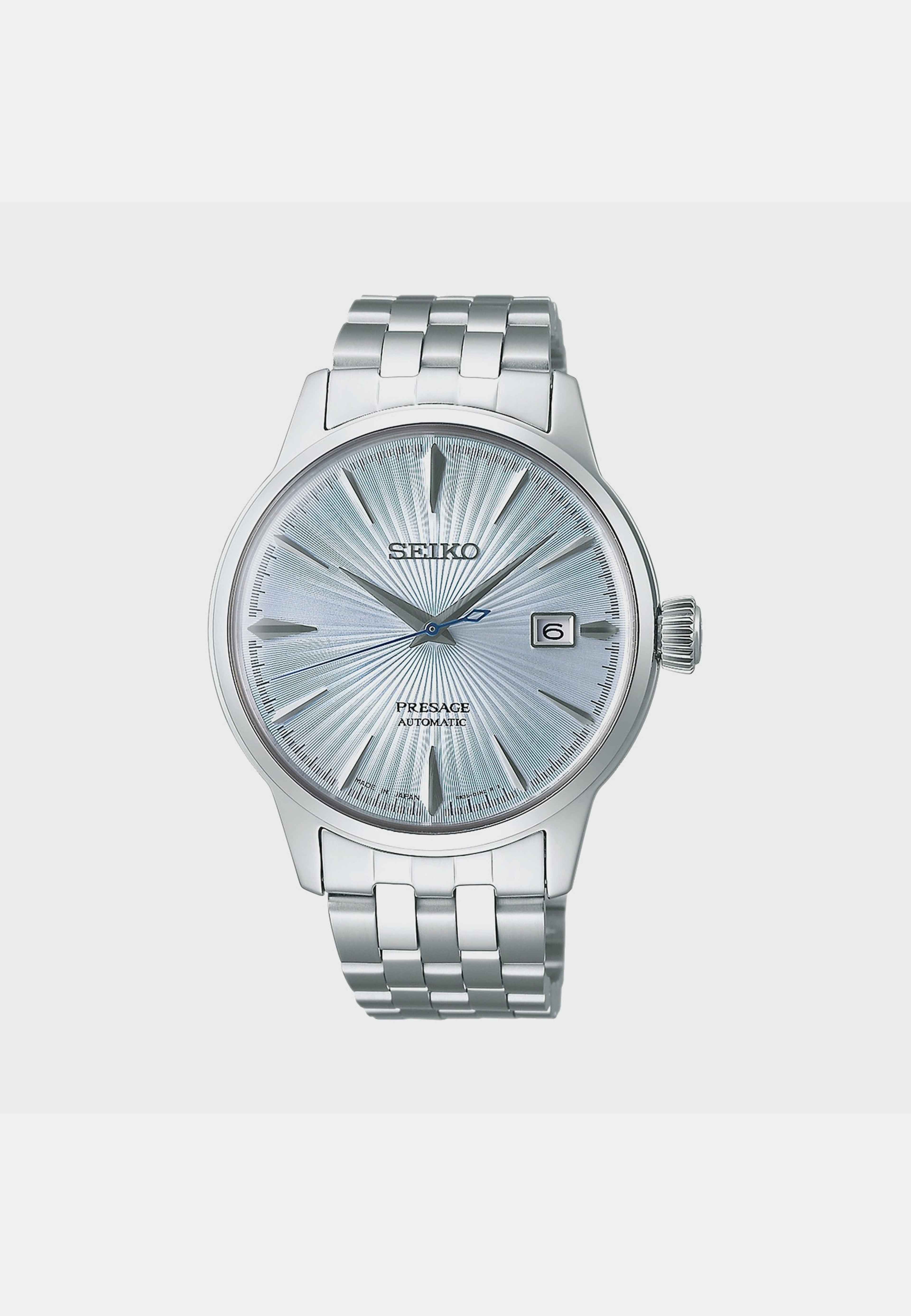 Seiko Presage Automatic Ljusblå/stål, Stållänk - Srpe19j1, från Seiko, i färgen 1. Klicka för att öppna bilden i stort format