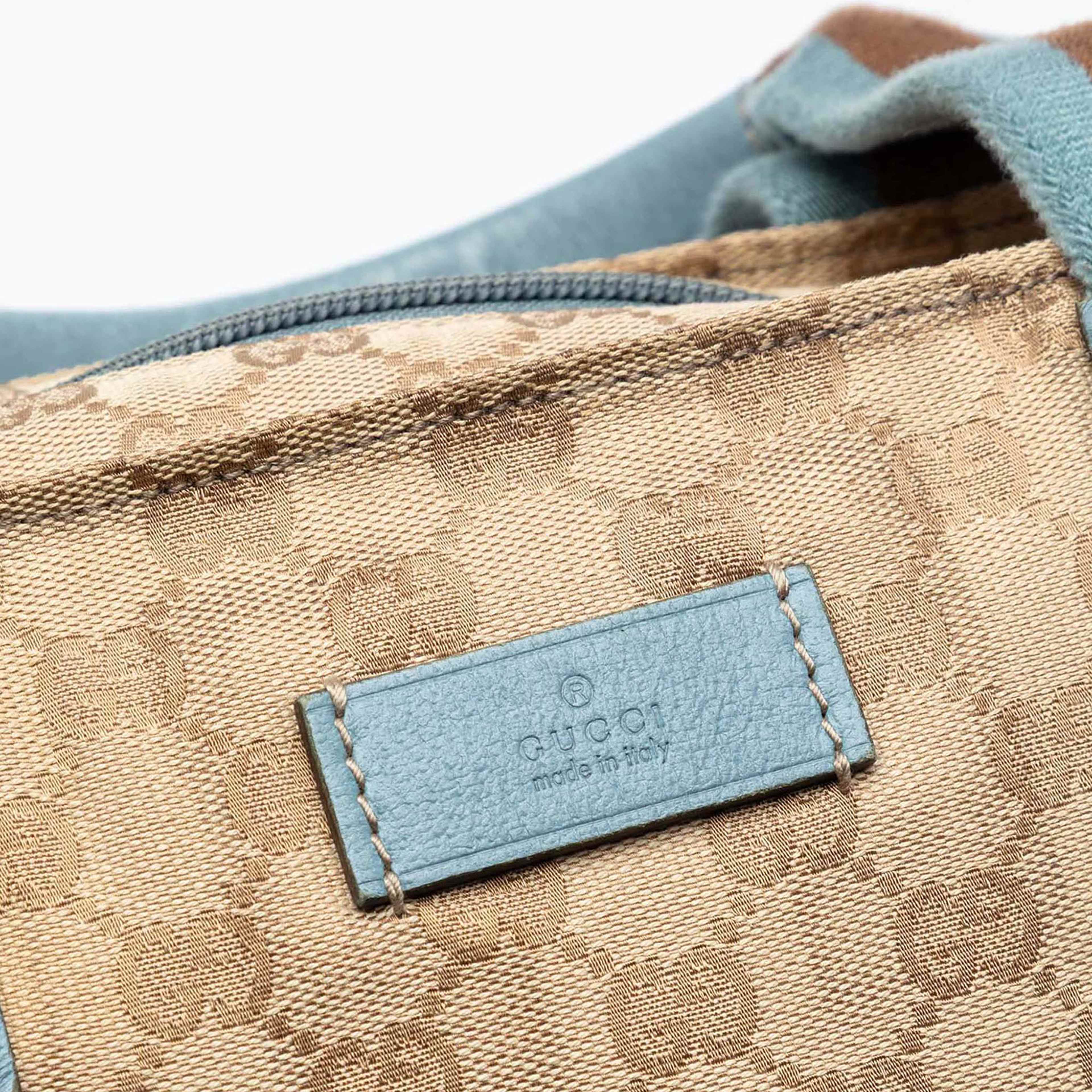 Gucci Gg Canvas Web Vertical Tote, från Luxclusif, i färgen beige. Klicka för att öppna bilden i stort format