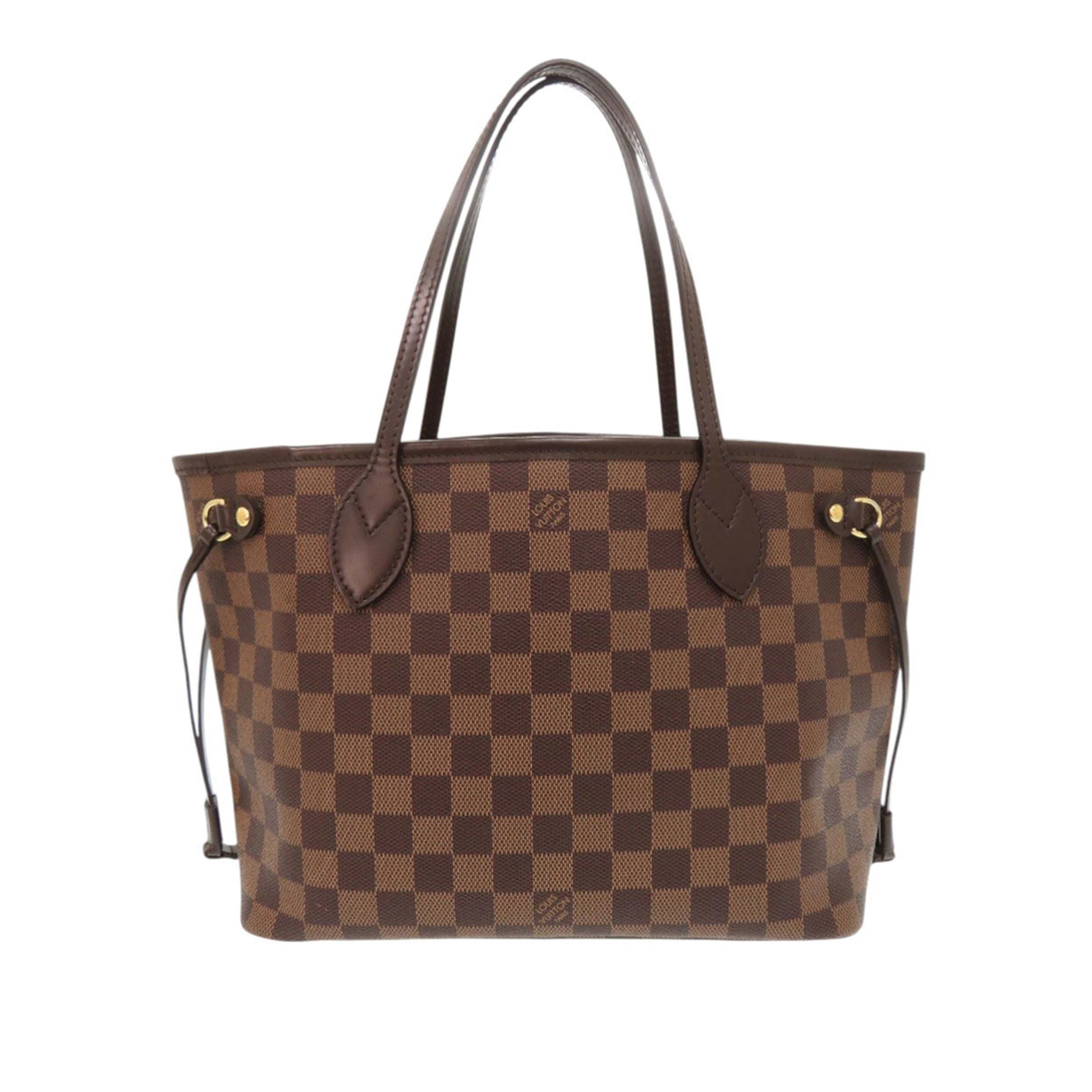 Louis Vuitton Damier Ebene Neverfull Pm, från Luxclusif, i färgen brun. Klicka för att öppna bilden i stort format
