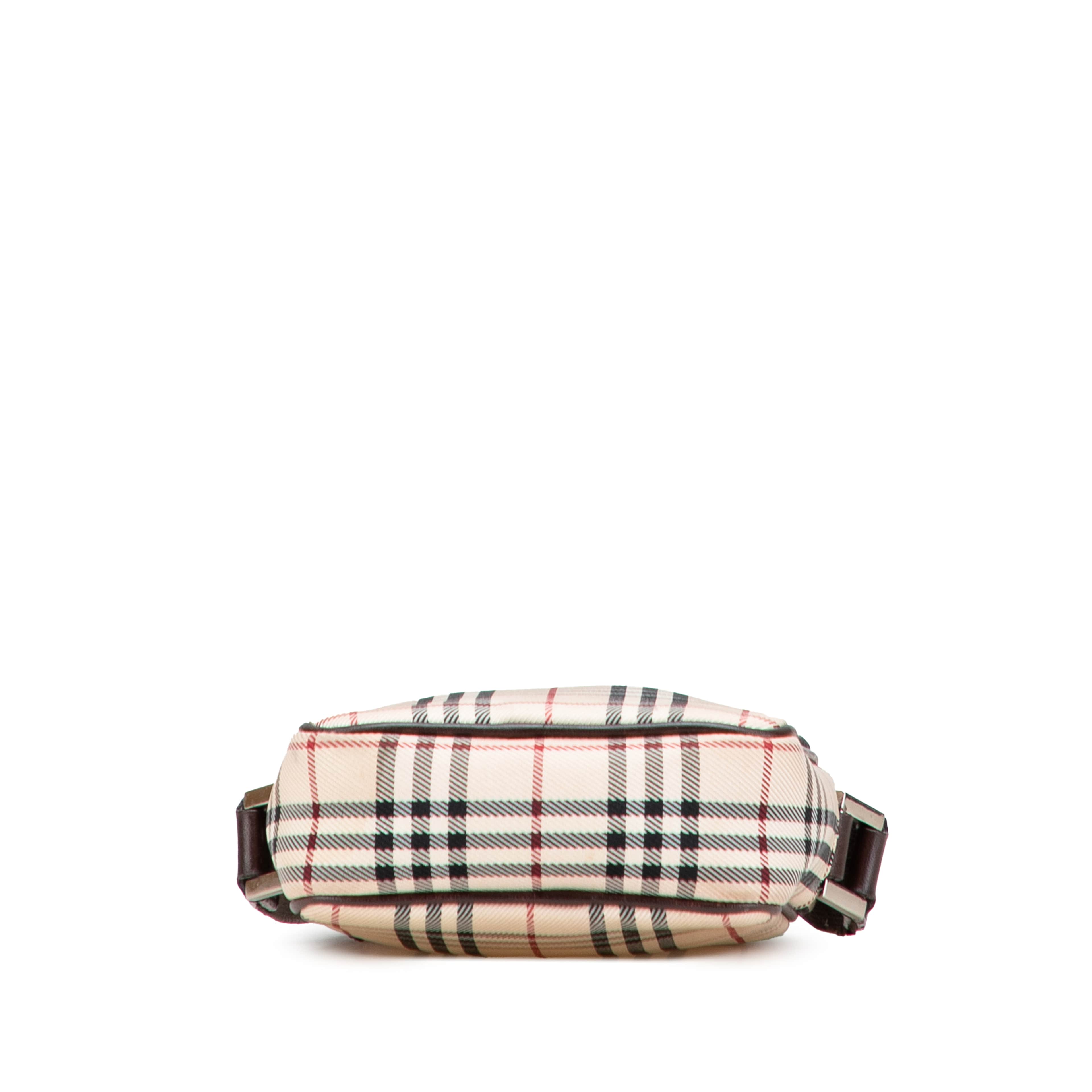 Burberry House Check Canvas Crossbody, från Luxclusif, i färgen beige. Klicka för att öppna bilden i stort format