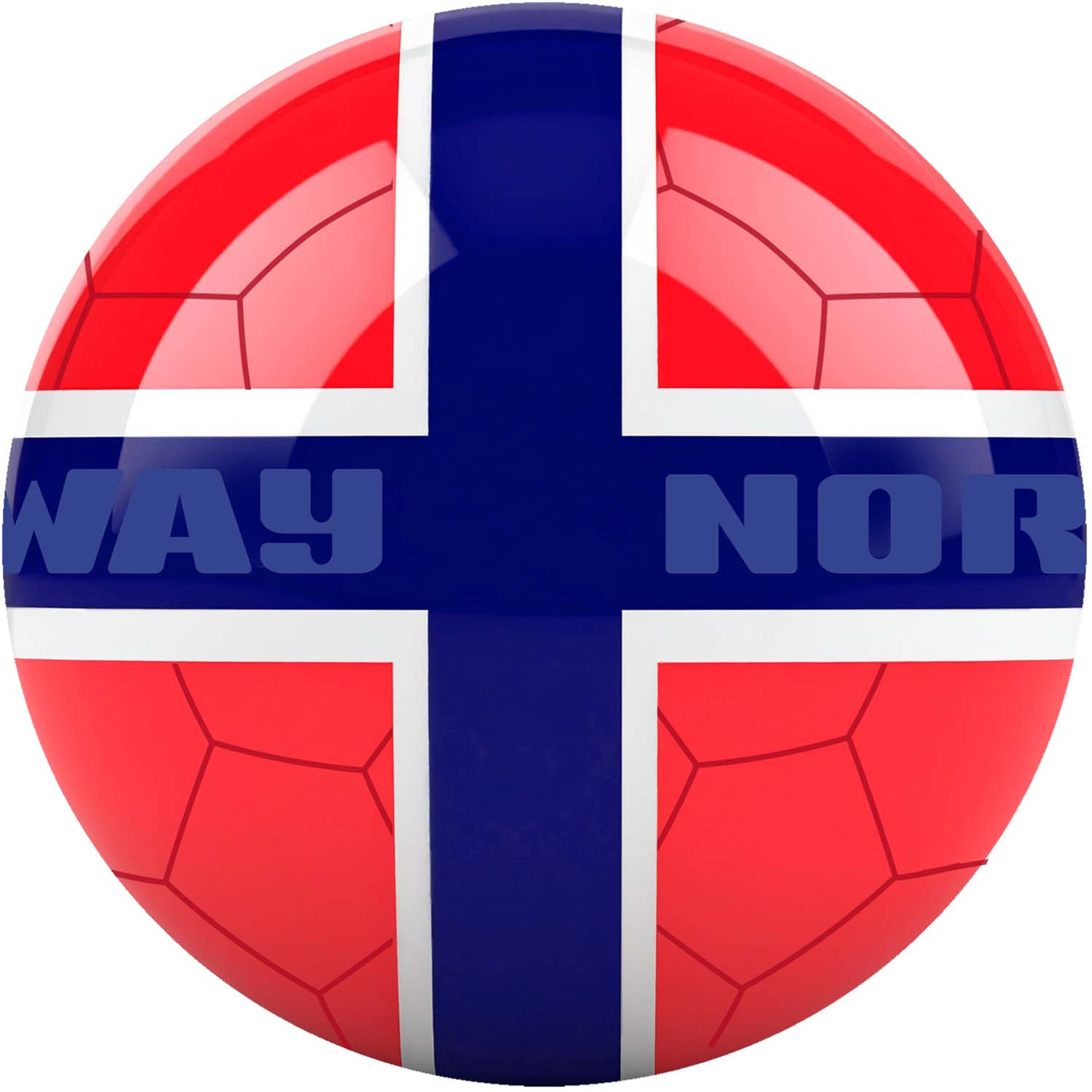 Fotbollsset Norge - Boll Och Koner, från Sportme, i färgen röd. Klicka för att öppna bilden i stort format