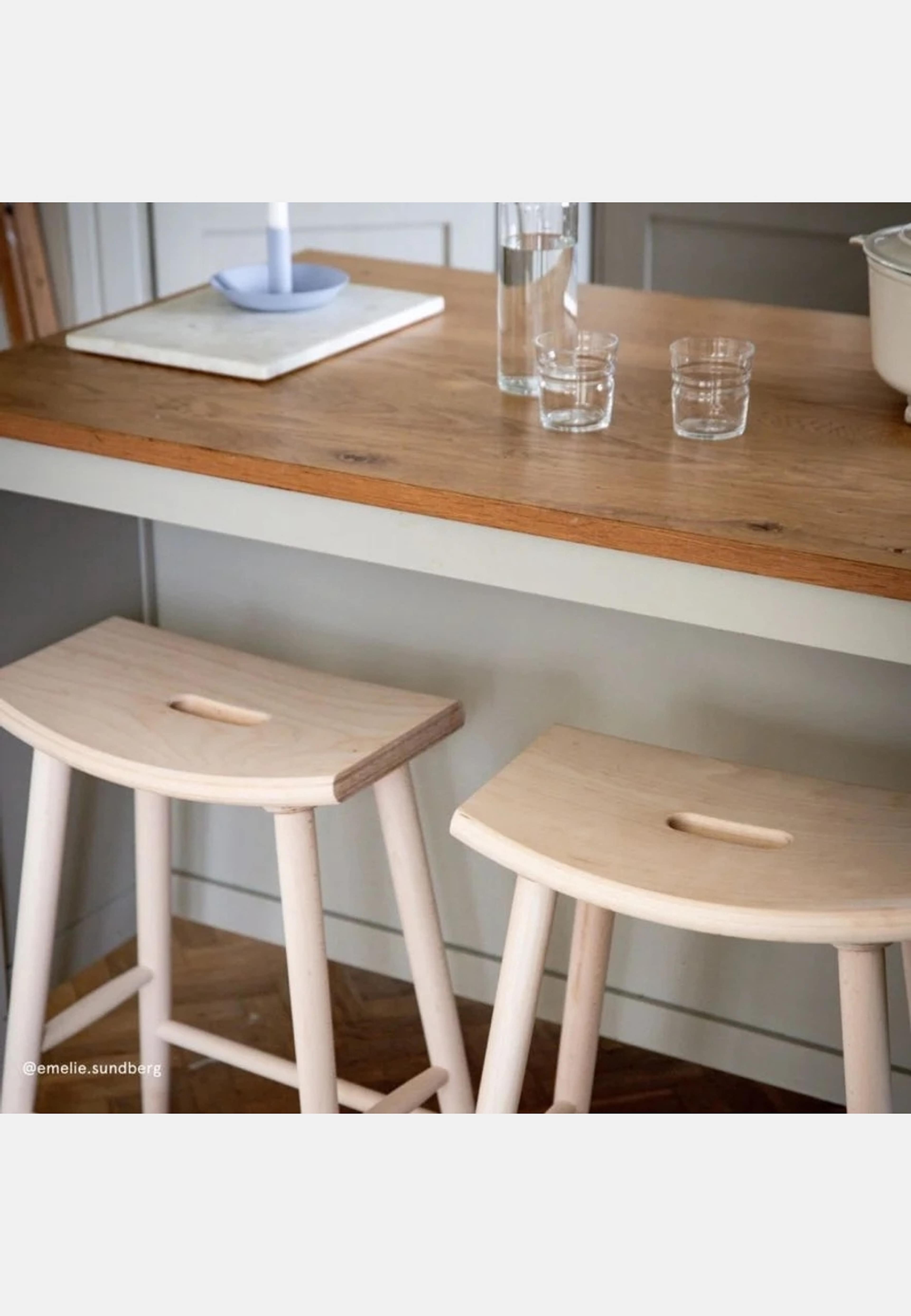 Barpall Emil, från Created by Designtorget, i färgen natur. Klicka för att öppna bilden i stort format