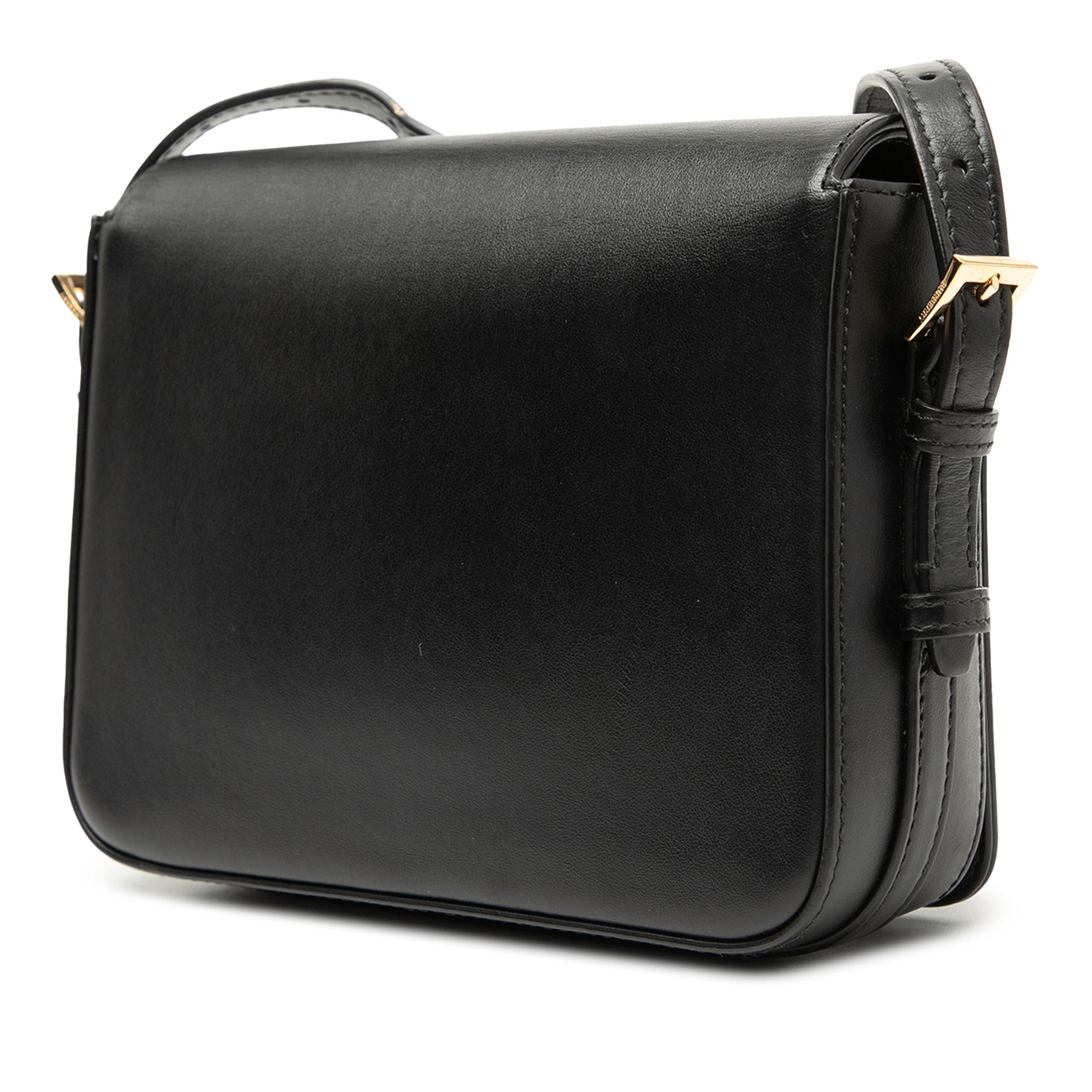 Burberry Small Leather Grace Crossbody, från Luxclusif, i färgen svart. Klicka för att öppna bilden i stort format