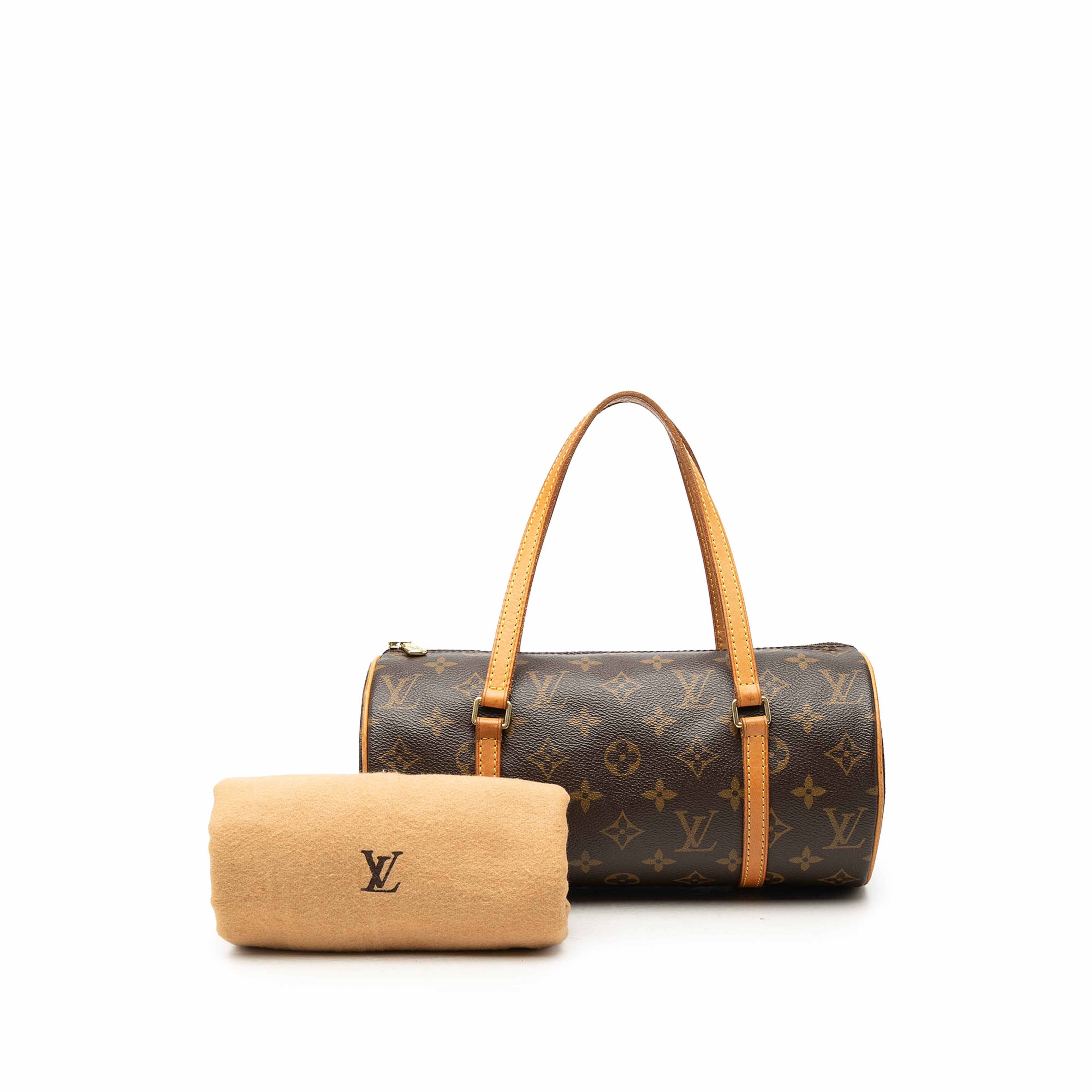 Louis Vuitton Monogram Papillon 28, från Luxclusif, i färgen brun. Klicka för att öppna bilden i stort format