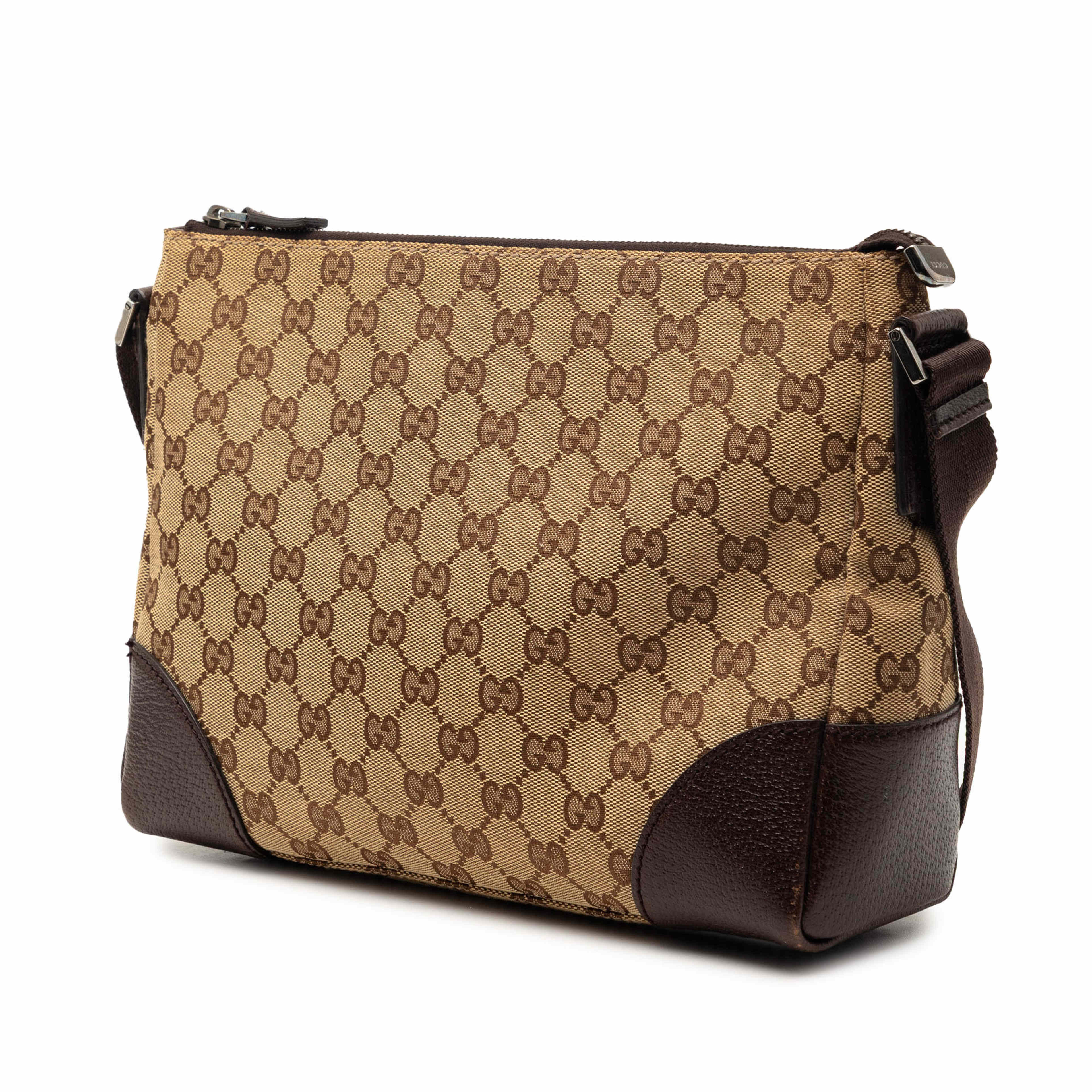 Gucci Gg Canvas Crossbody, från Luxclusif, i färgen beige. Klicka för att öppna bilden i stort format