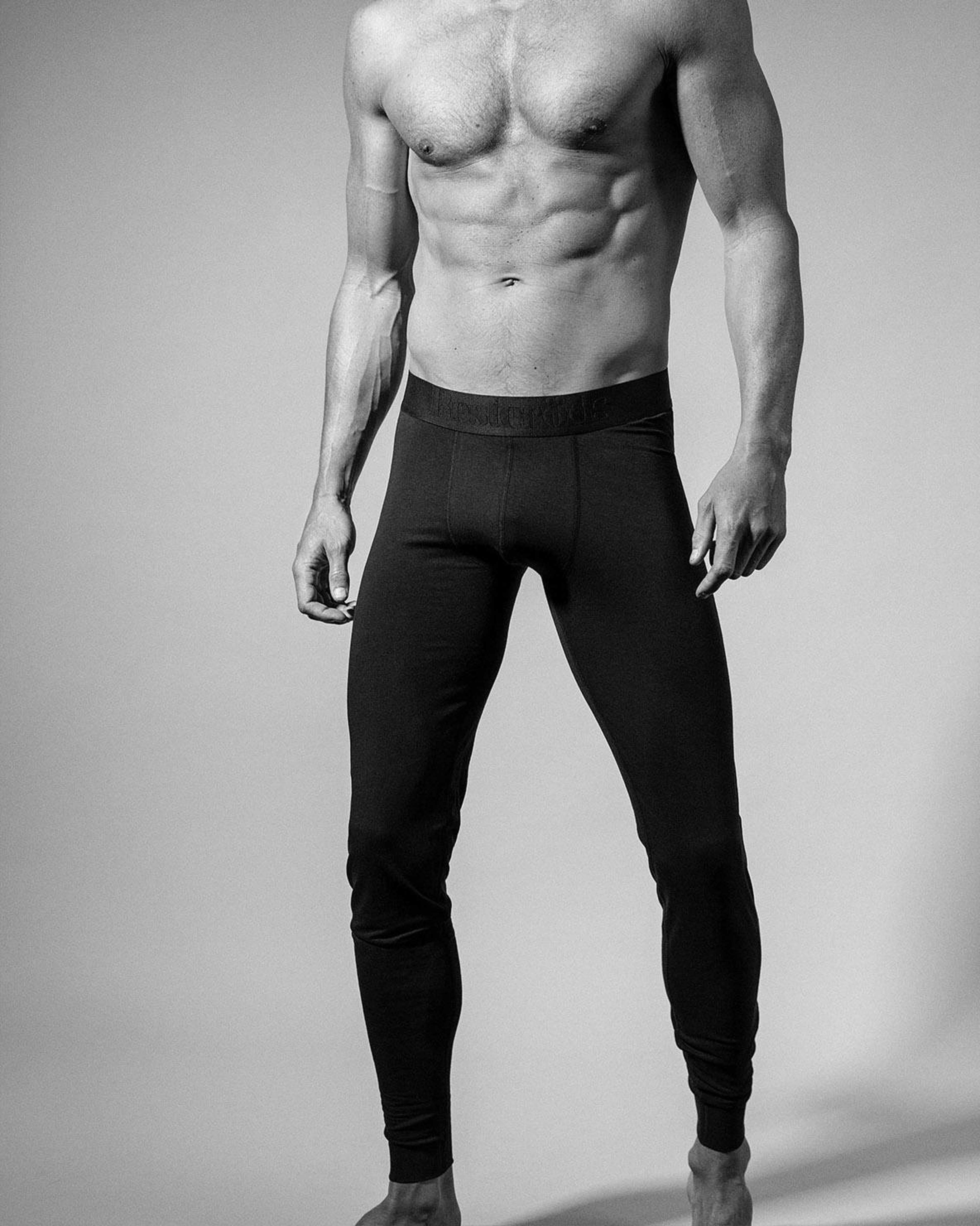 2-pack Bambu, Long Johns, Svart
