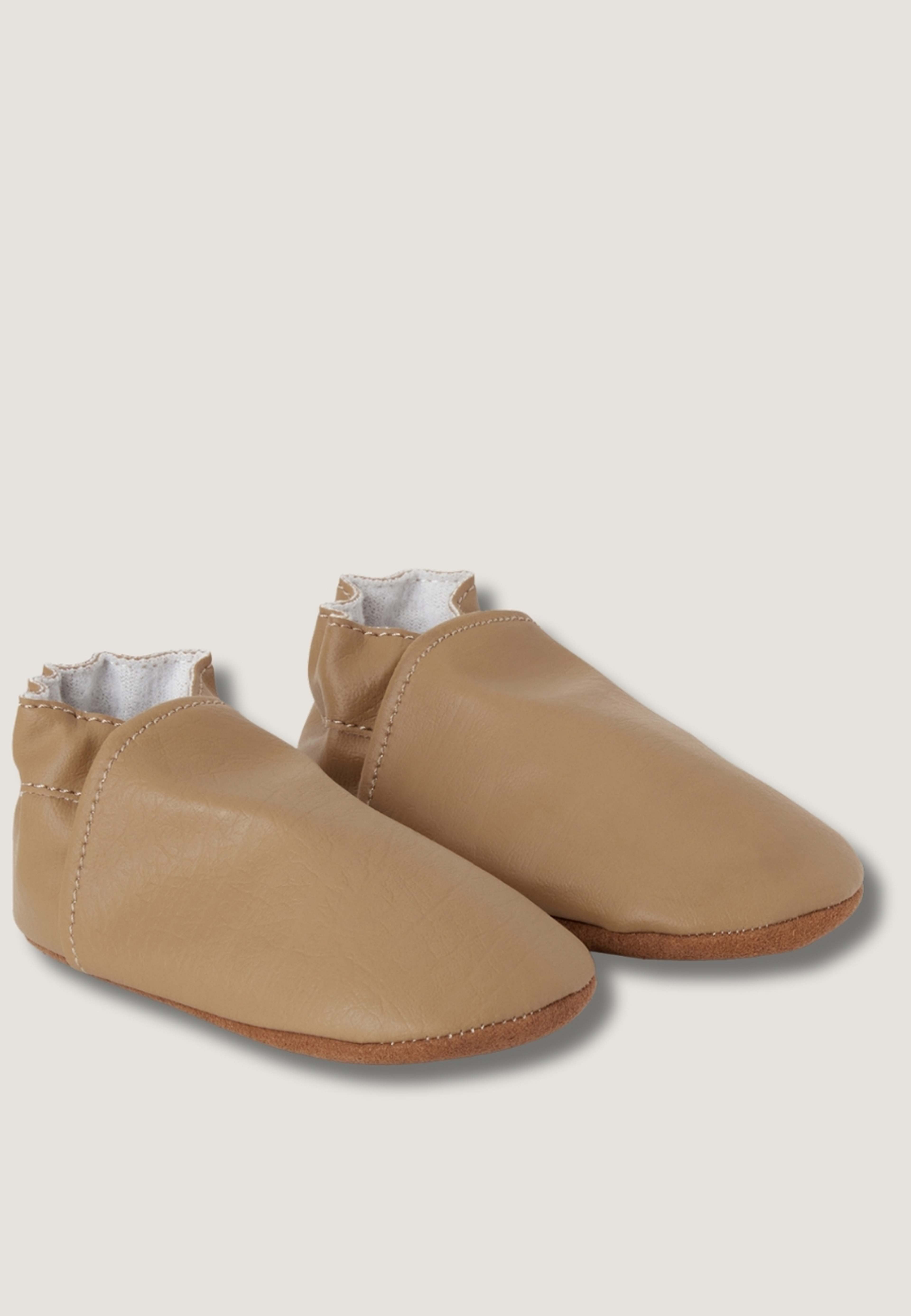 Barefoot Mocs, från BabyMocs, i färgen cognac. Klicka för att öppna bilden i stort format