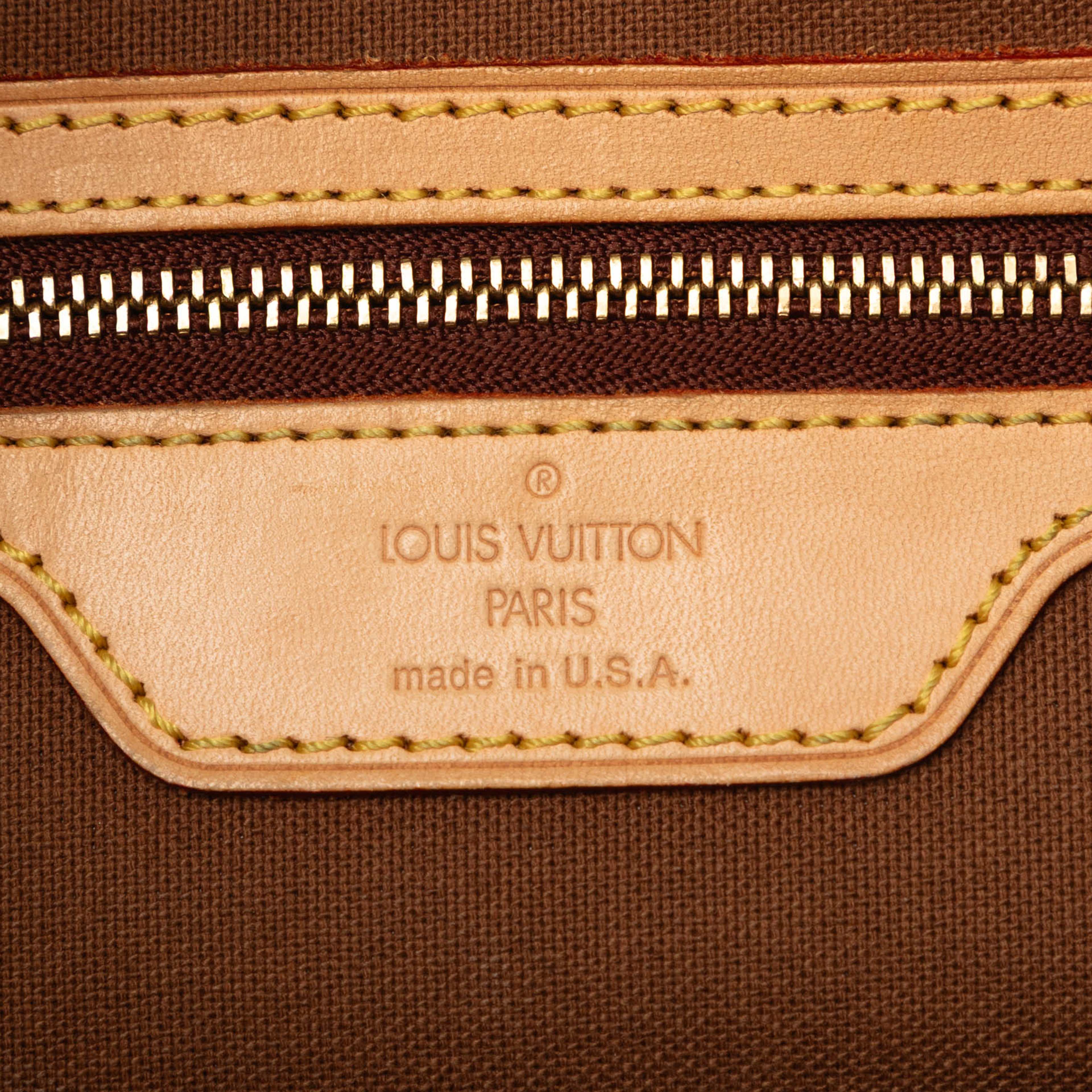 Louis Vuitton Monogram Cabas Mezzo, från Luxclusif, i färgen brown. Klicka för att öppna bilden i stort format
