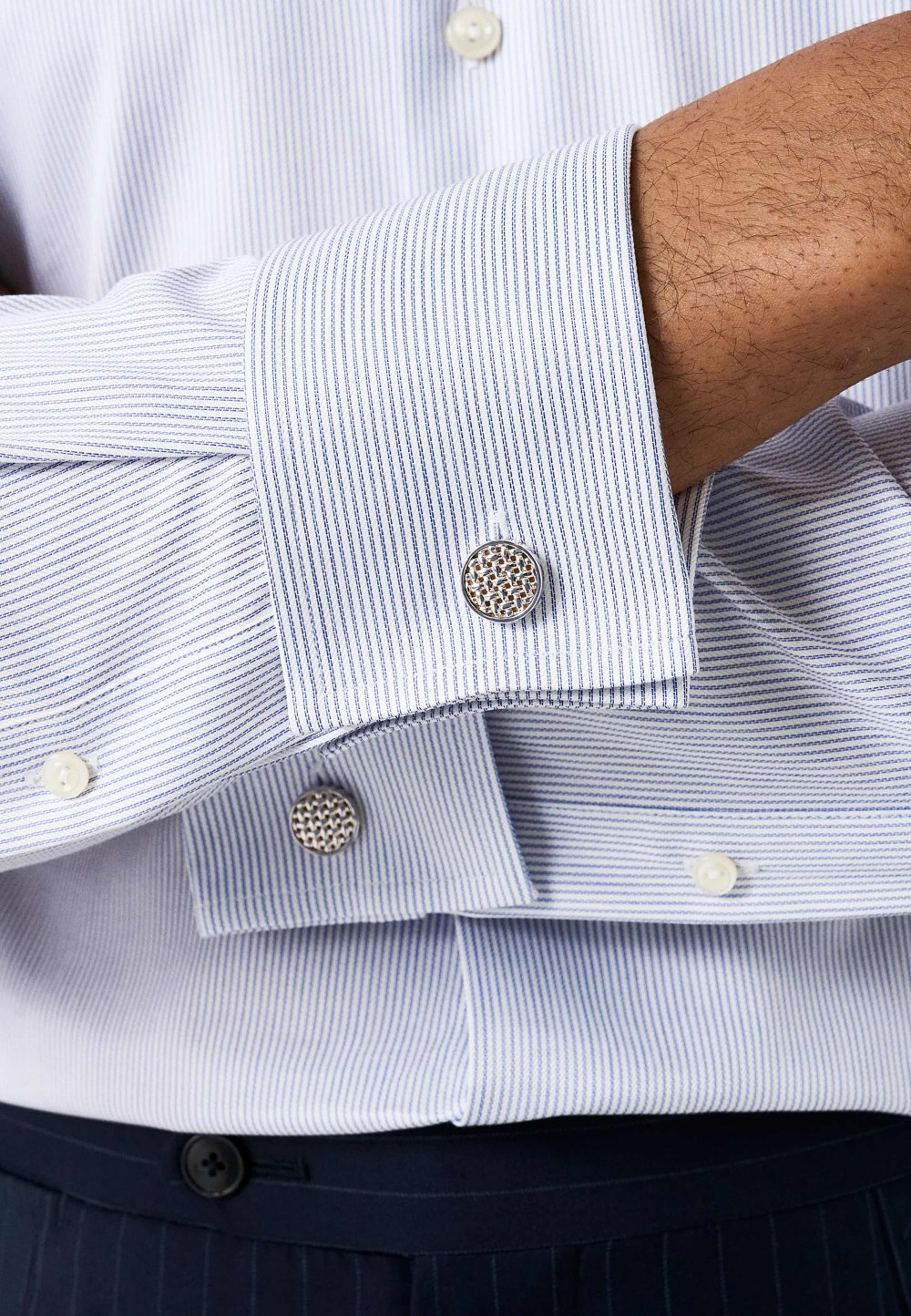 Finrandig Signature Twill-skjorta Contemporary Fit, från Eton, i färgen dark blue. Klicka för att öppna bilden i stort format