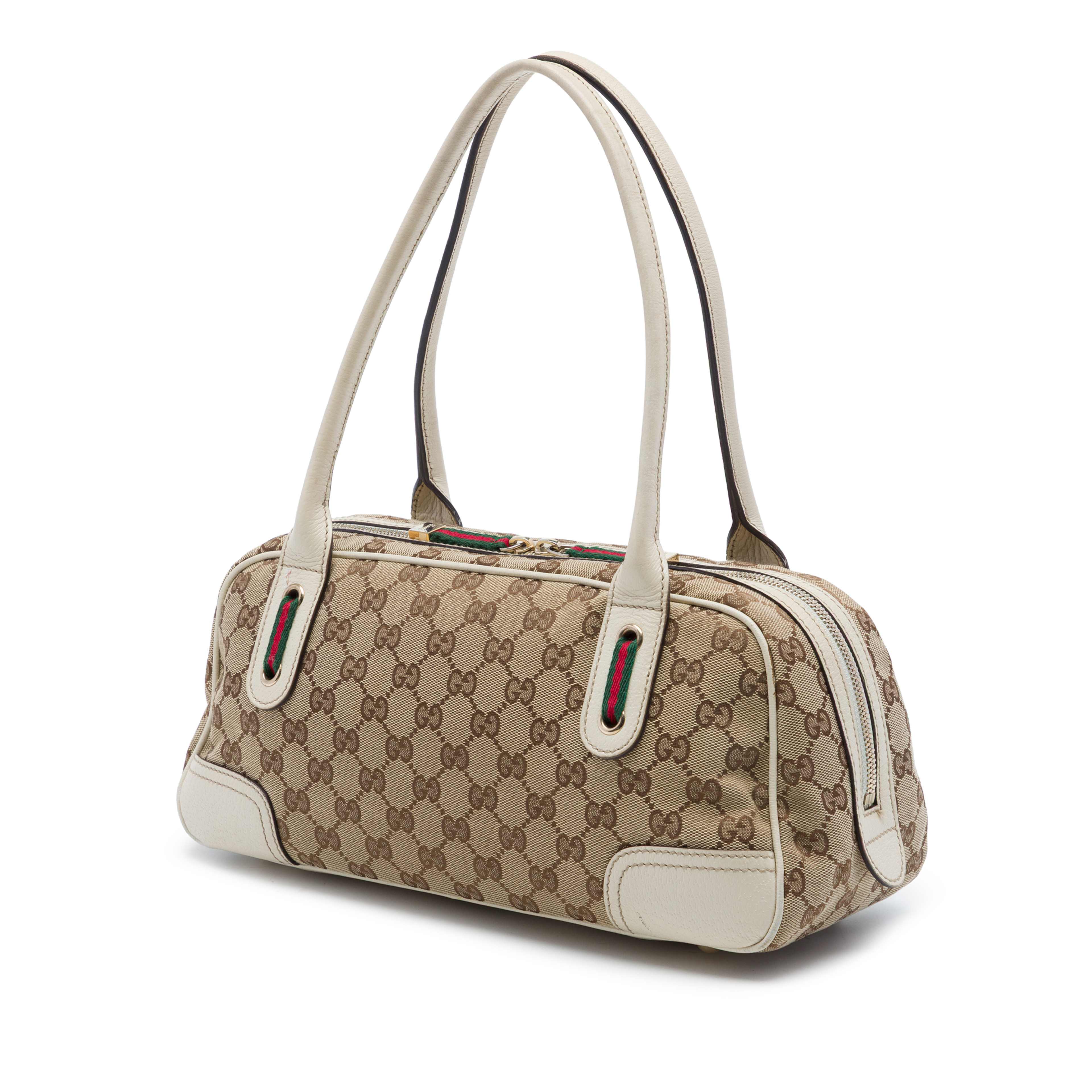 Gucci Gg Canvas Princy Shoulder Bag, från Luxclusif, i färgen vit. Klicka för att öppna bilden i stort format
