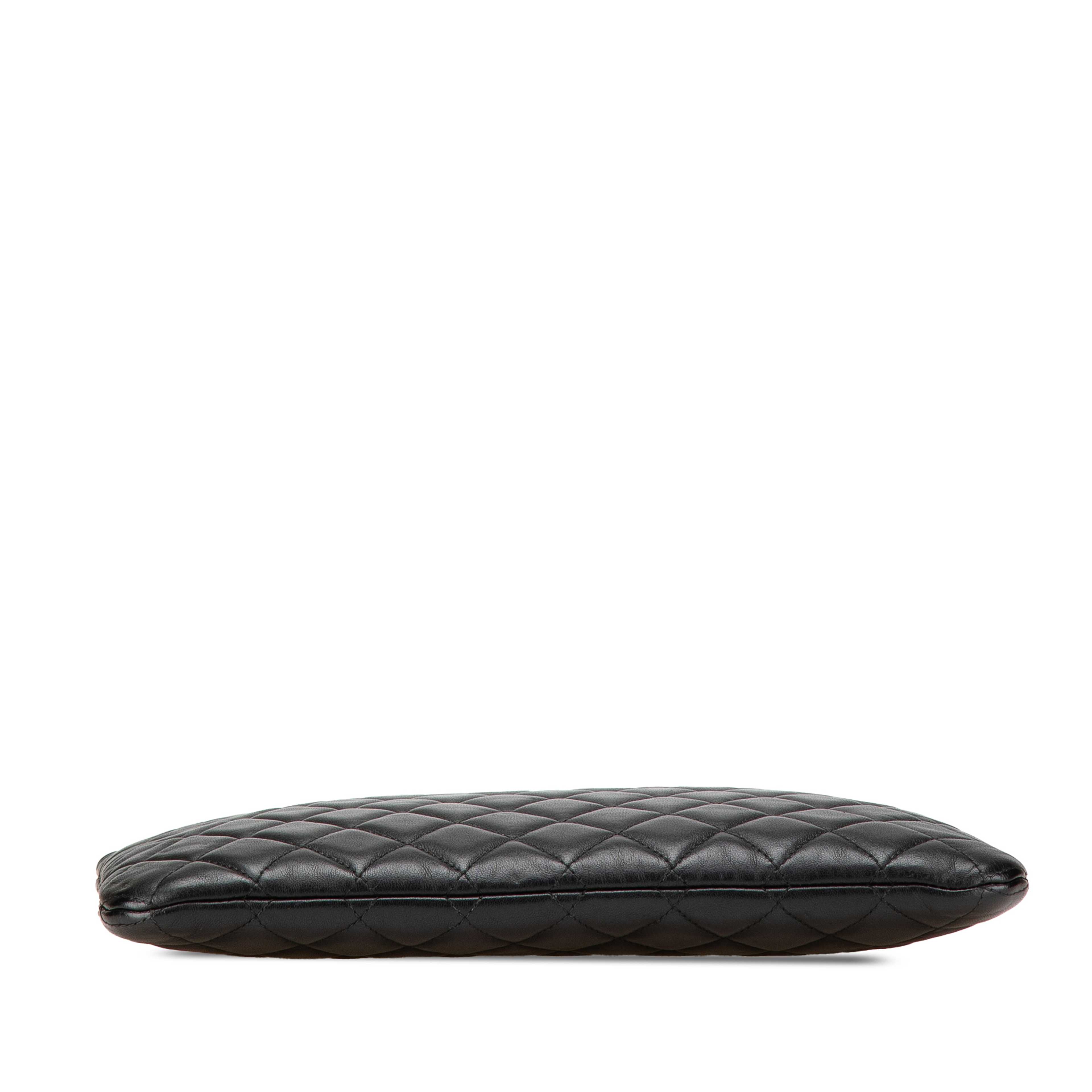Chanel Medium Quilted Caviar Boy O Case Clutch