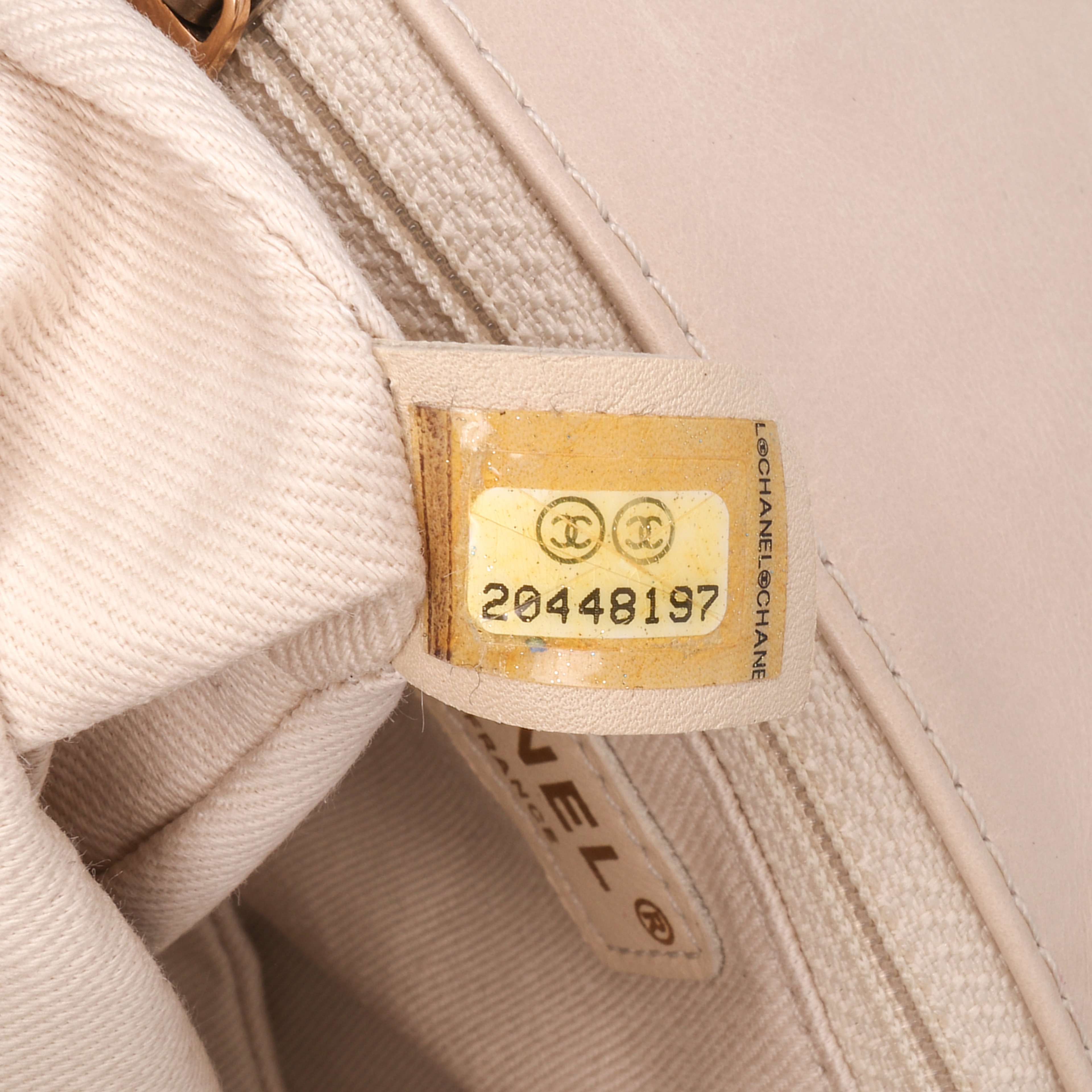 Chanel Small Aged Calfskin Bubble Cc Flap