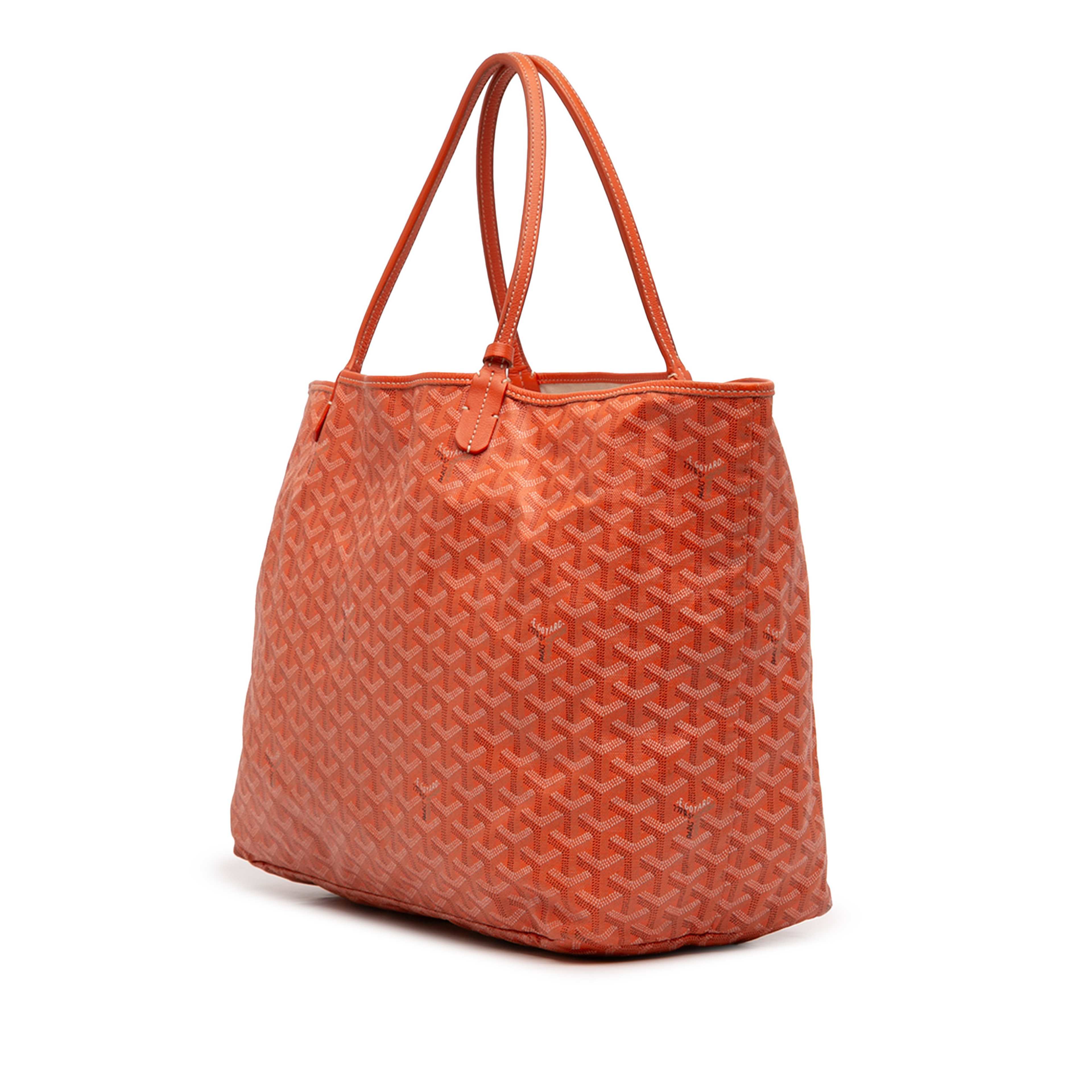 Goyard Goyardine Saint Louis Pm, från Luxclusif, i färgen orange. Klicka för att öppna bilden i stort format