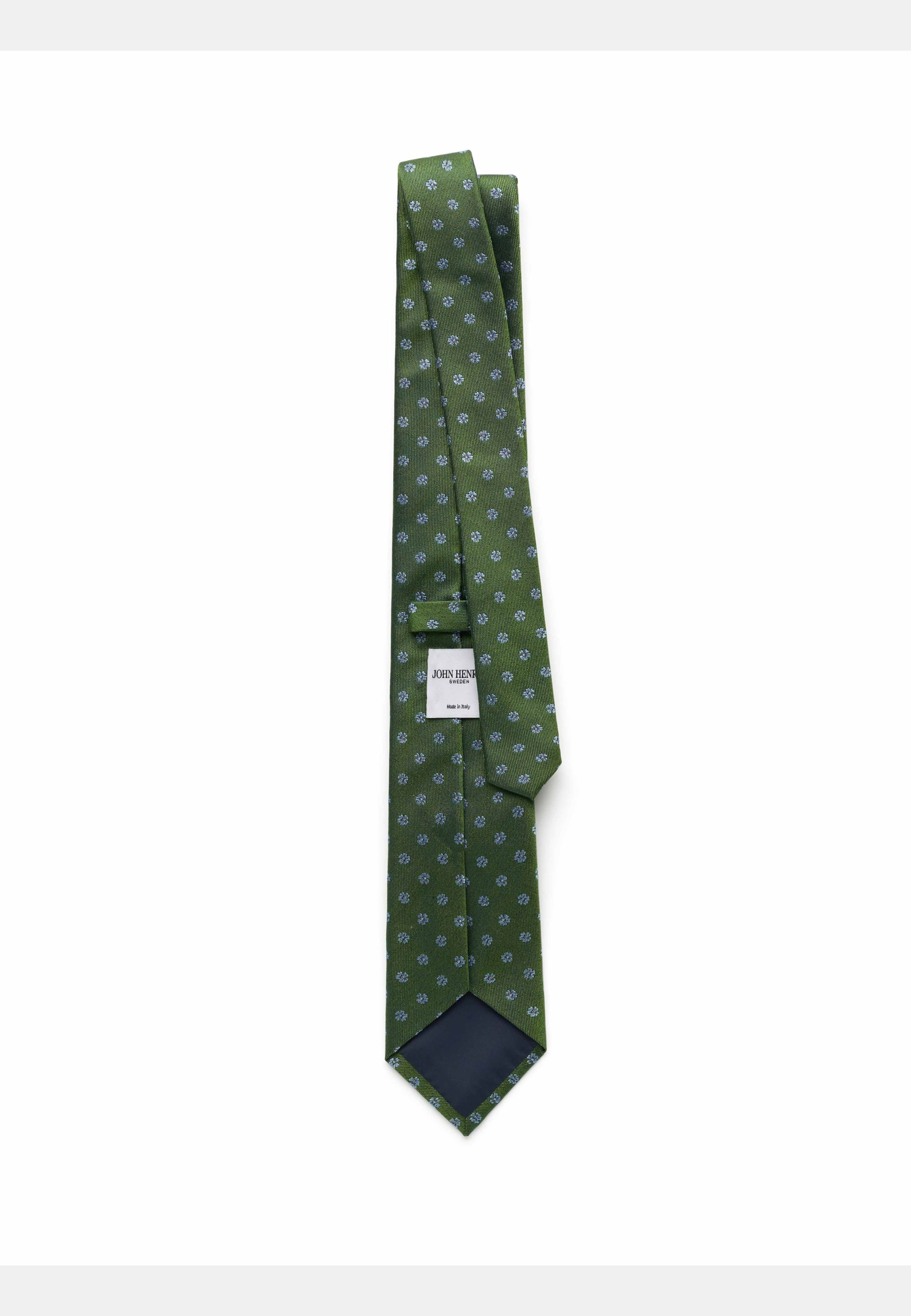 Silk Woven Floral Tie, från John Henric, i färgen green. Klicka för att öppna bilden i stort format
