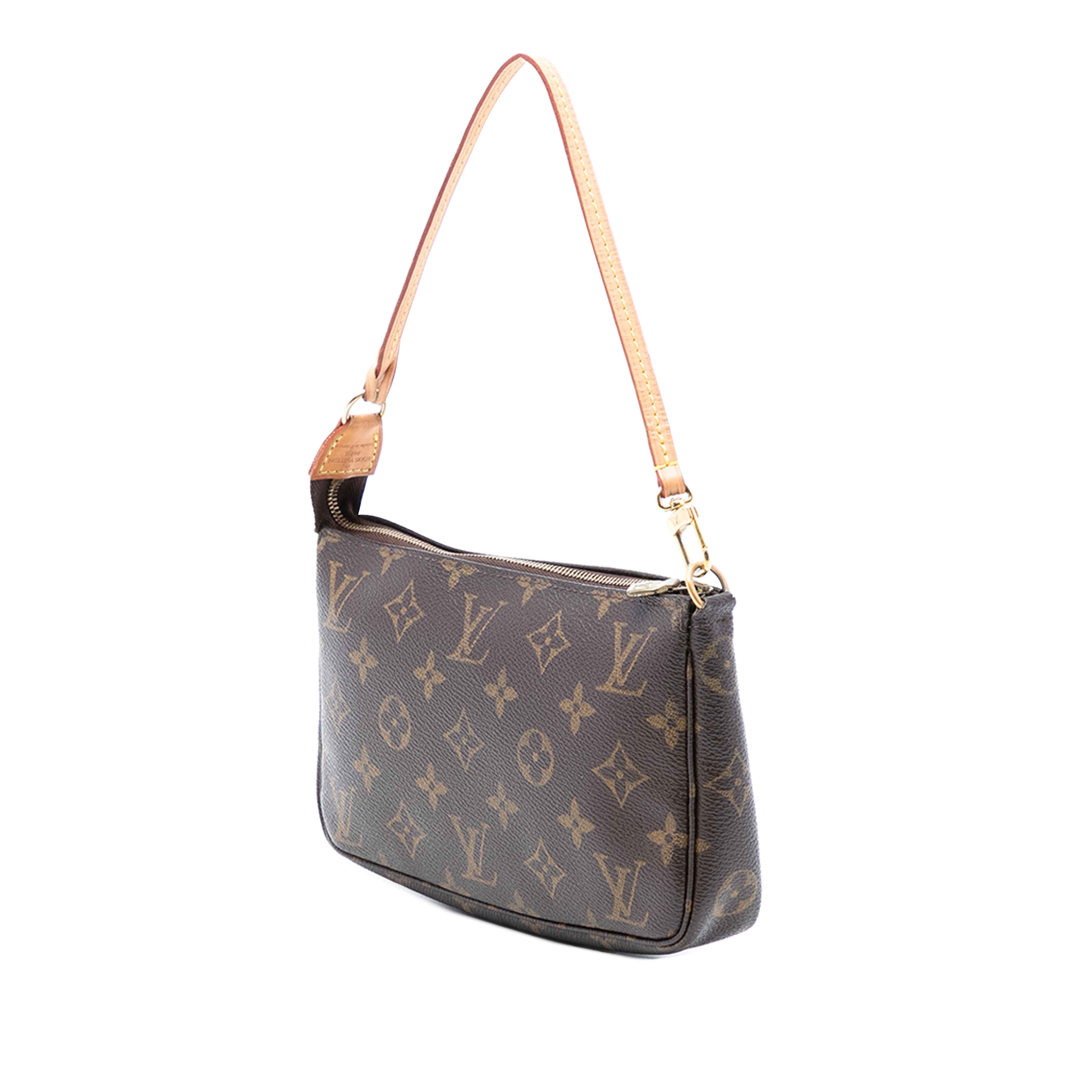 Louis Vuitton Monogram Pochette Accessoires, från Luxclusif, i färgen brown. Klicka för att öppna bilden i stort format