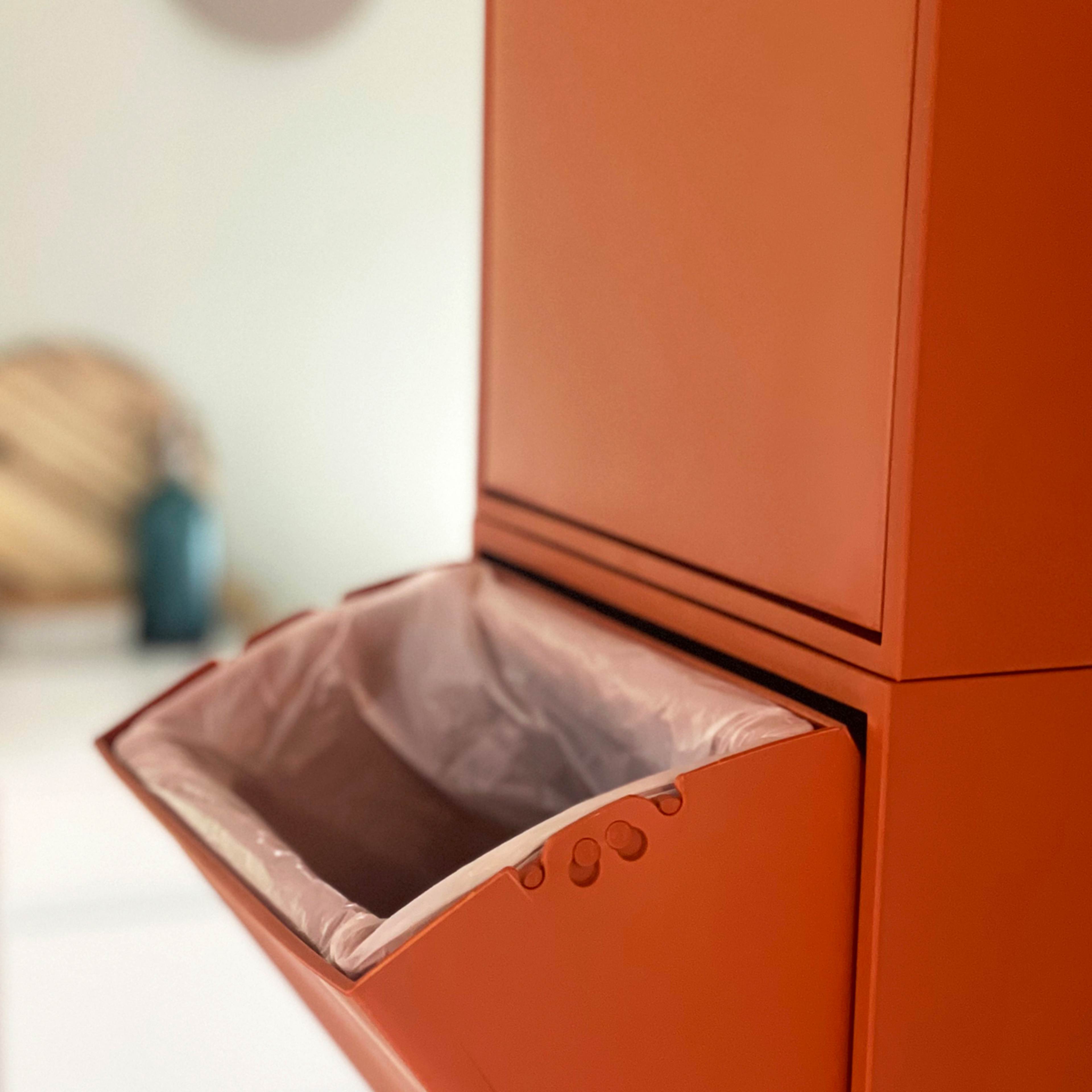 Recycling Box, från ReCollector, i färgen nordic sunset. Klicka för att öppna bilden i stort format