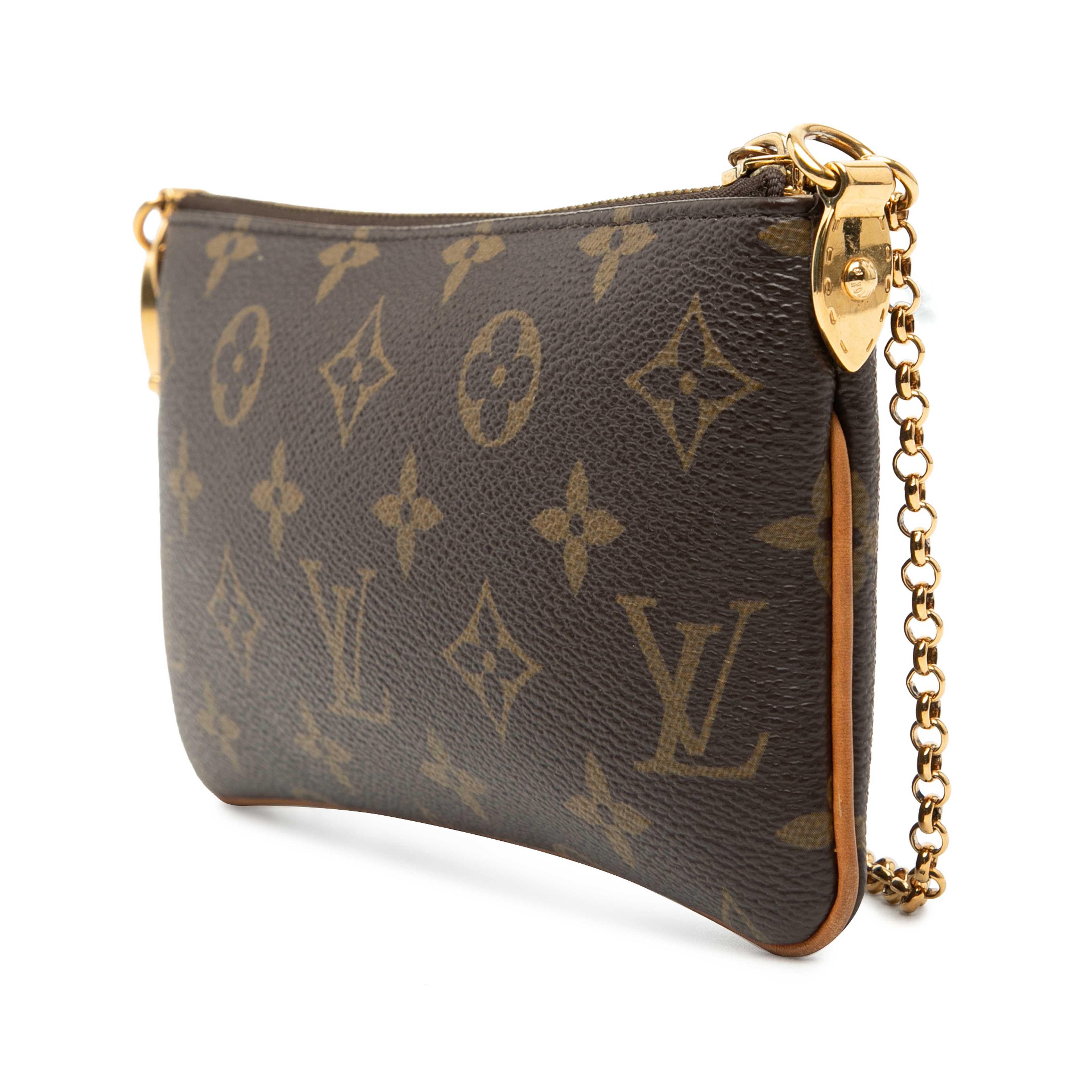 Louis Vuitton Monogram Pochette Milla Mm, från Luxclusif, i färgen brown. Klicka för att öppna bilden i stort format
