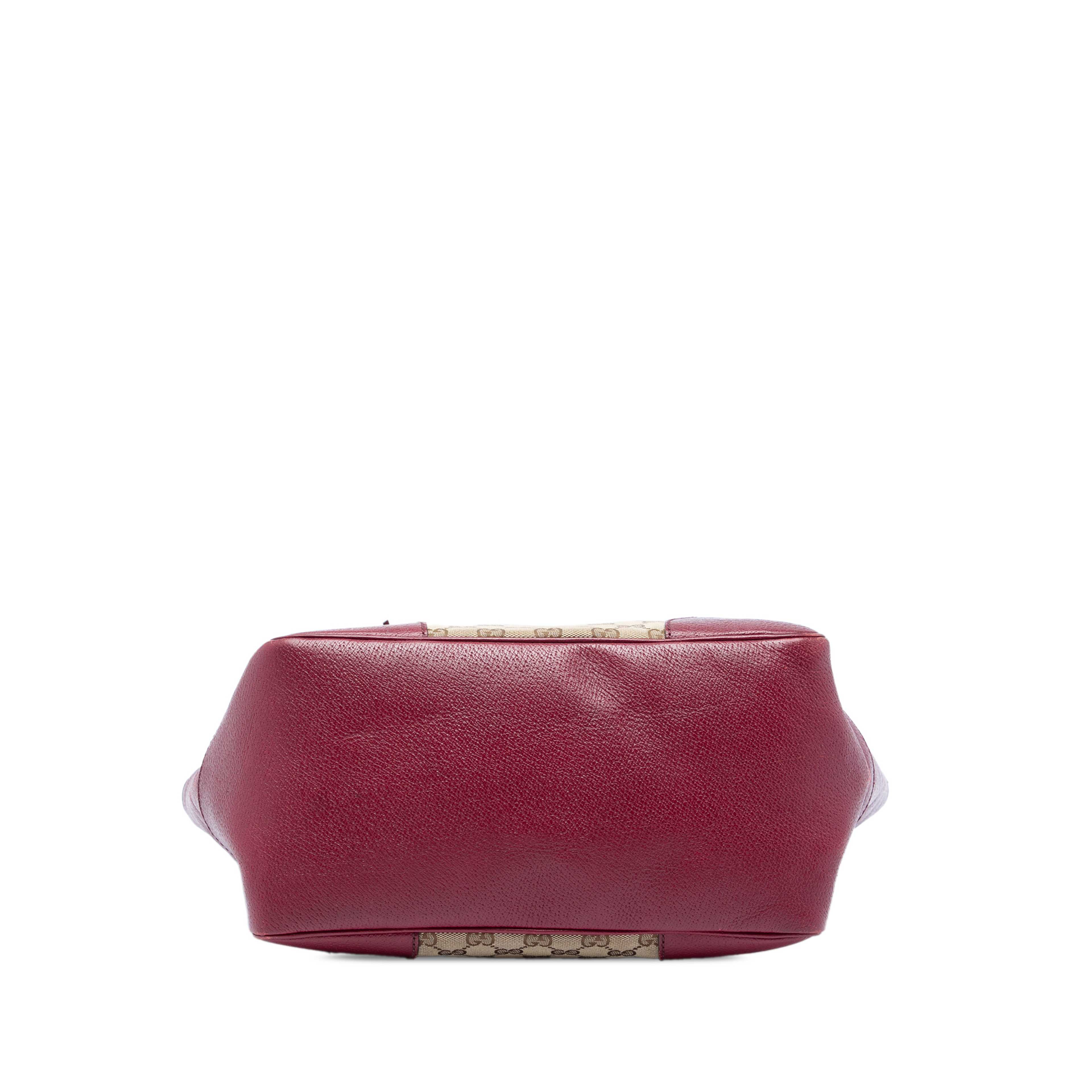 Gucci Gg Canvas And Calfskin Bree Tote, från Luxclusif, i färgen beige. Klicka för att öppna bilden i stort format
