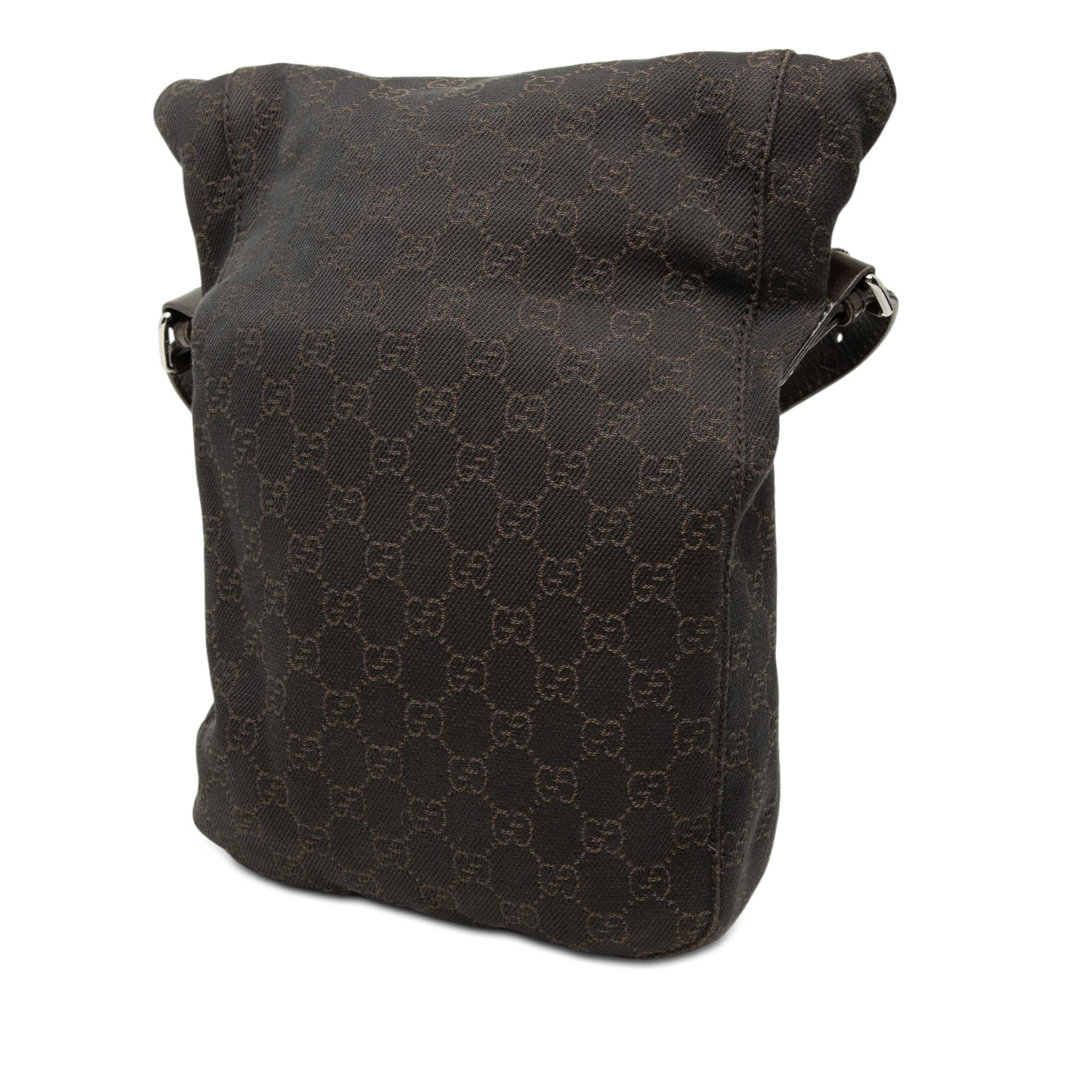 Gucci Gg Canvas Crossbody, från Luxclusif, i färgen brun. Klicka för att öppna bilden i stort format