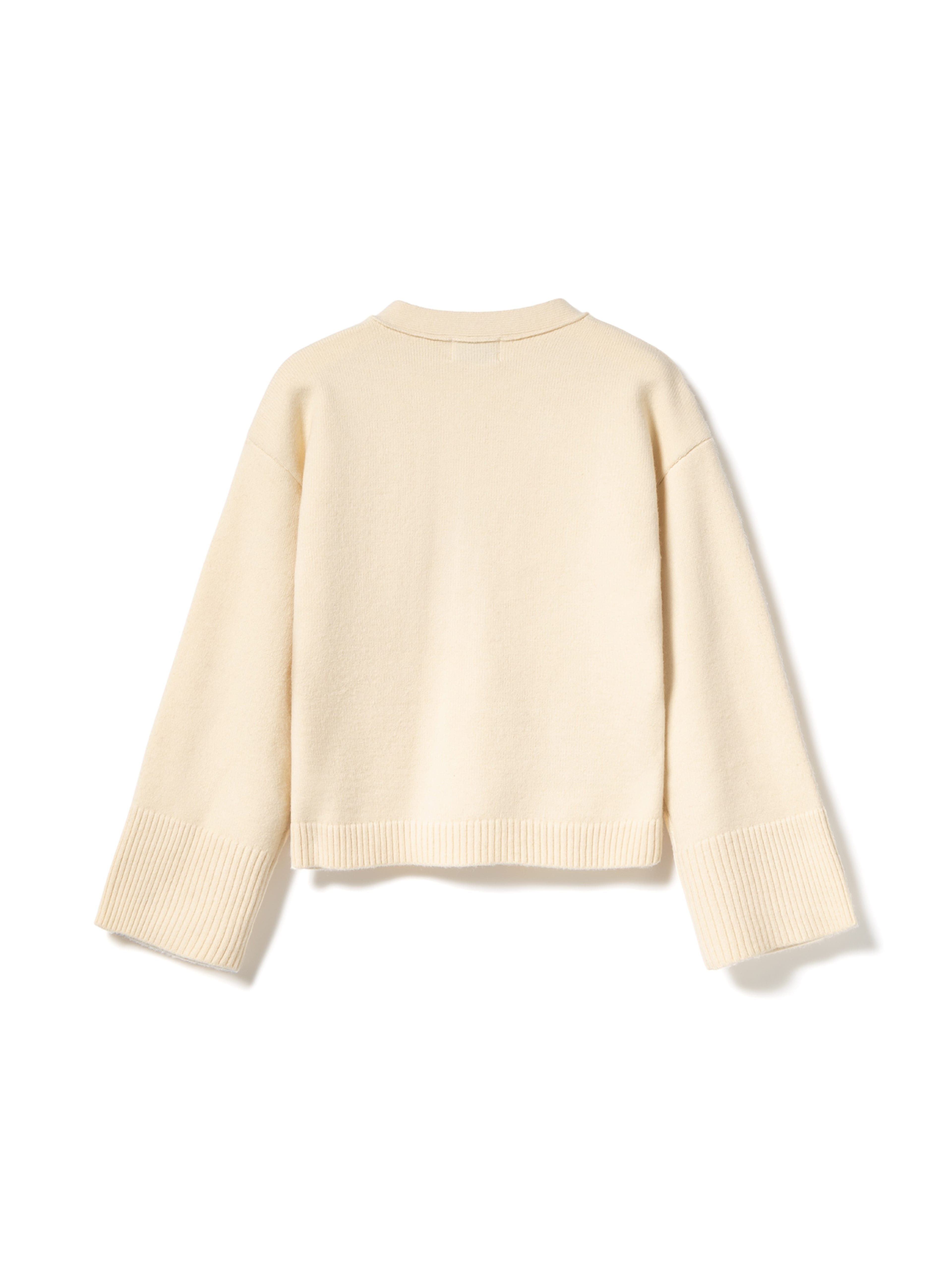 Lenyx Knit Cardigan - Ivory, från Noella, i färgen ivory. Klicka för att öppna bilden i stort format